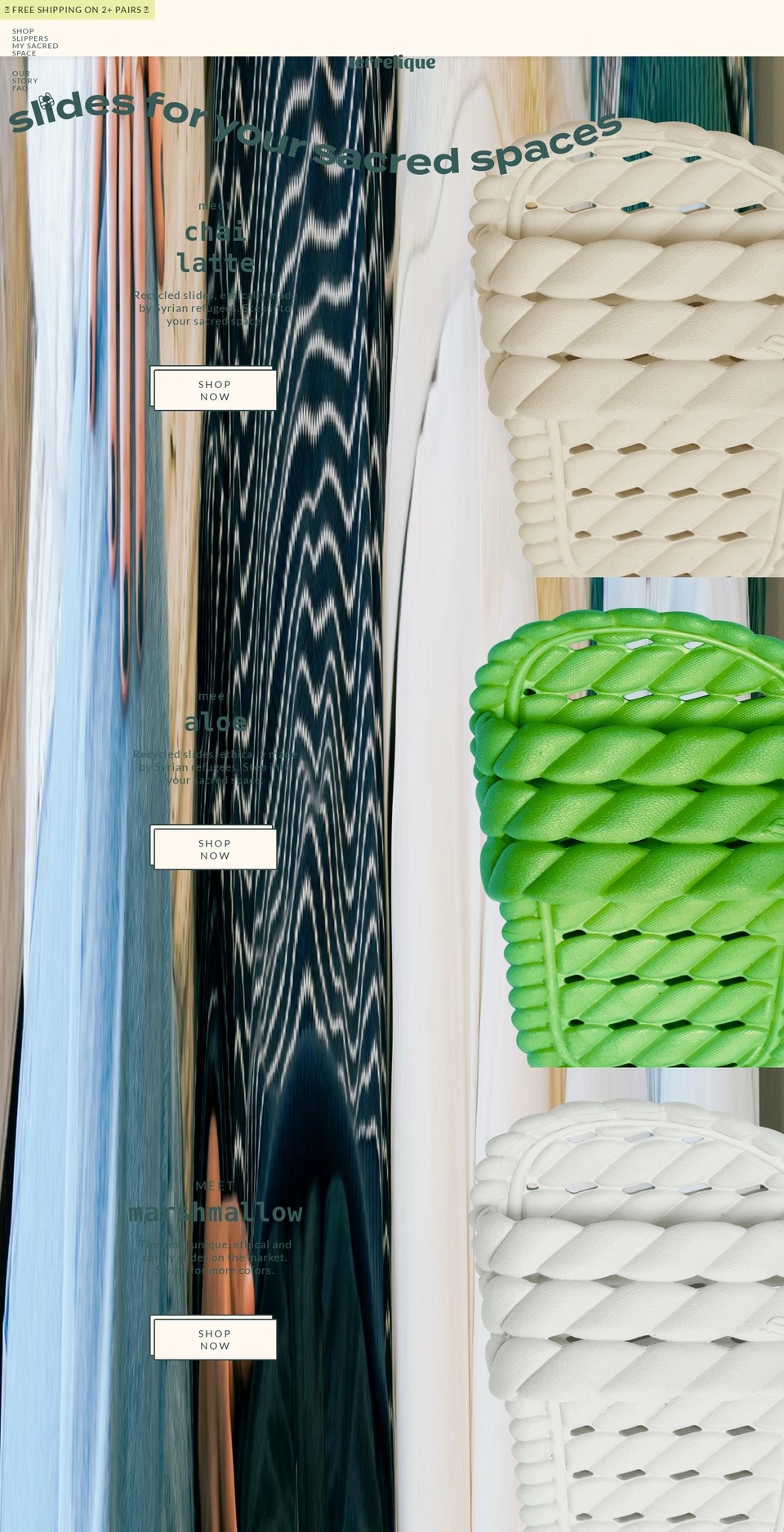 terrelique.com shopify website screenshot