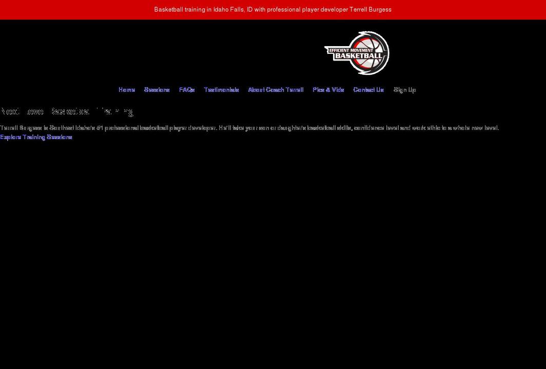 terrellburgess.com shopify website screenshot