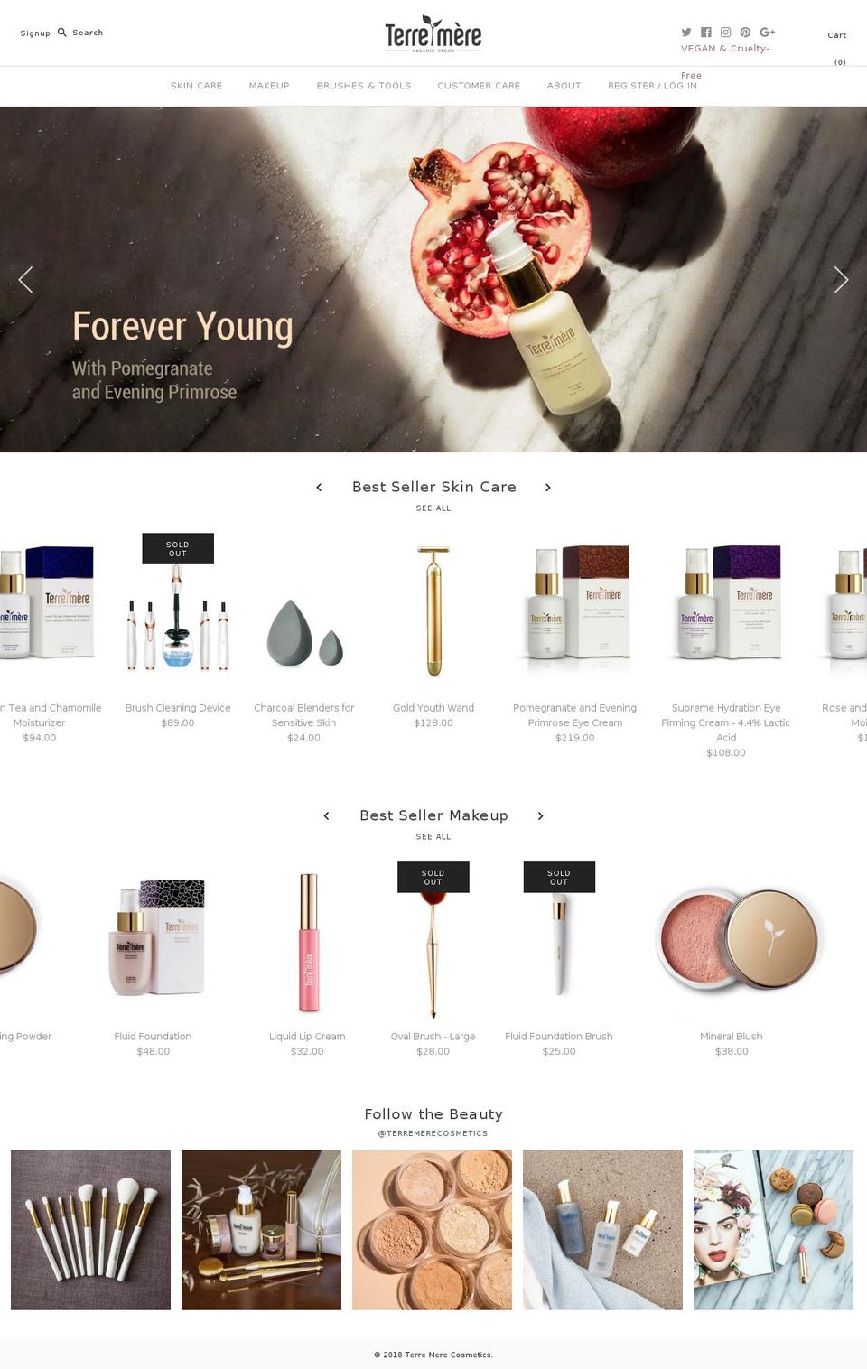terremereorganics.com — Shopify storefront screenshot