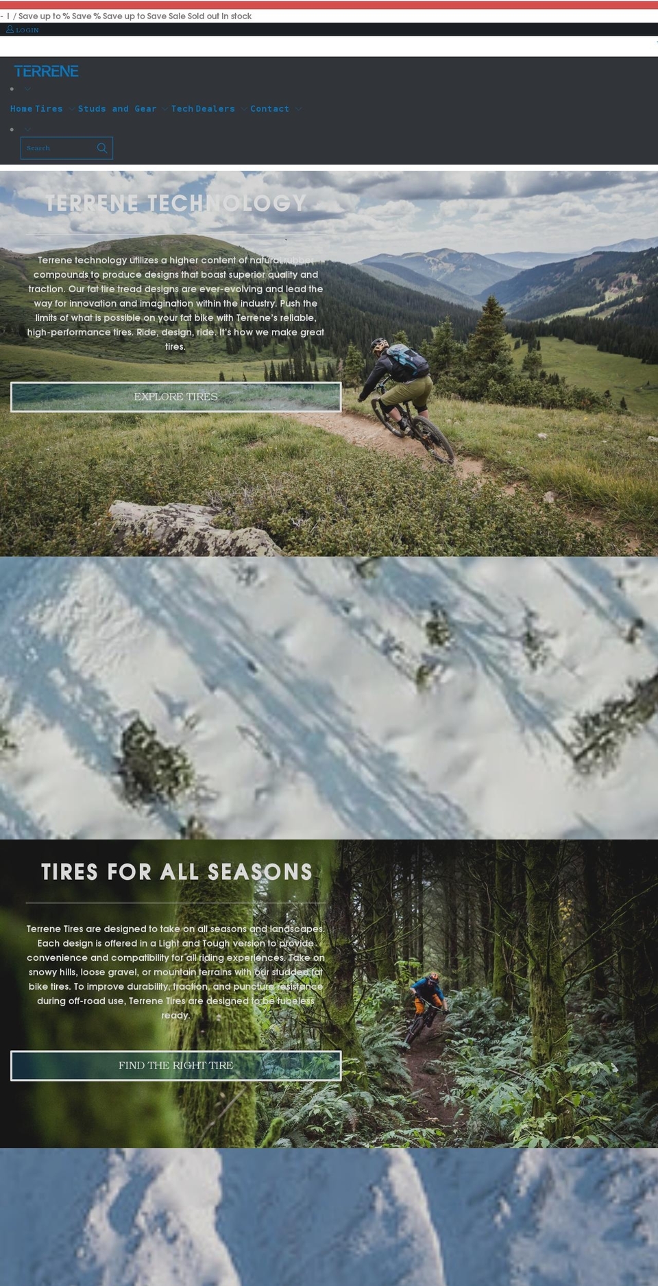 terrenetires.com shopify website screenshot