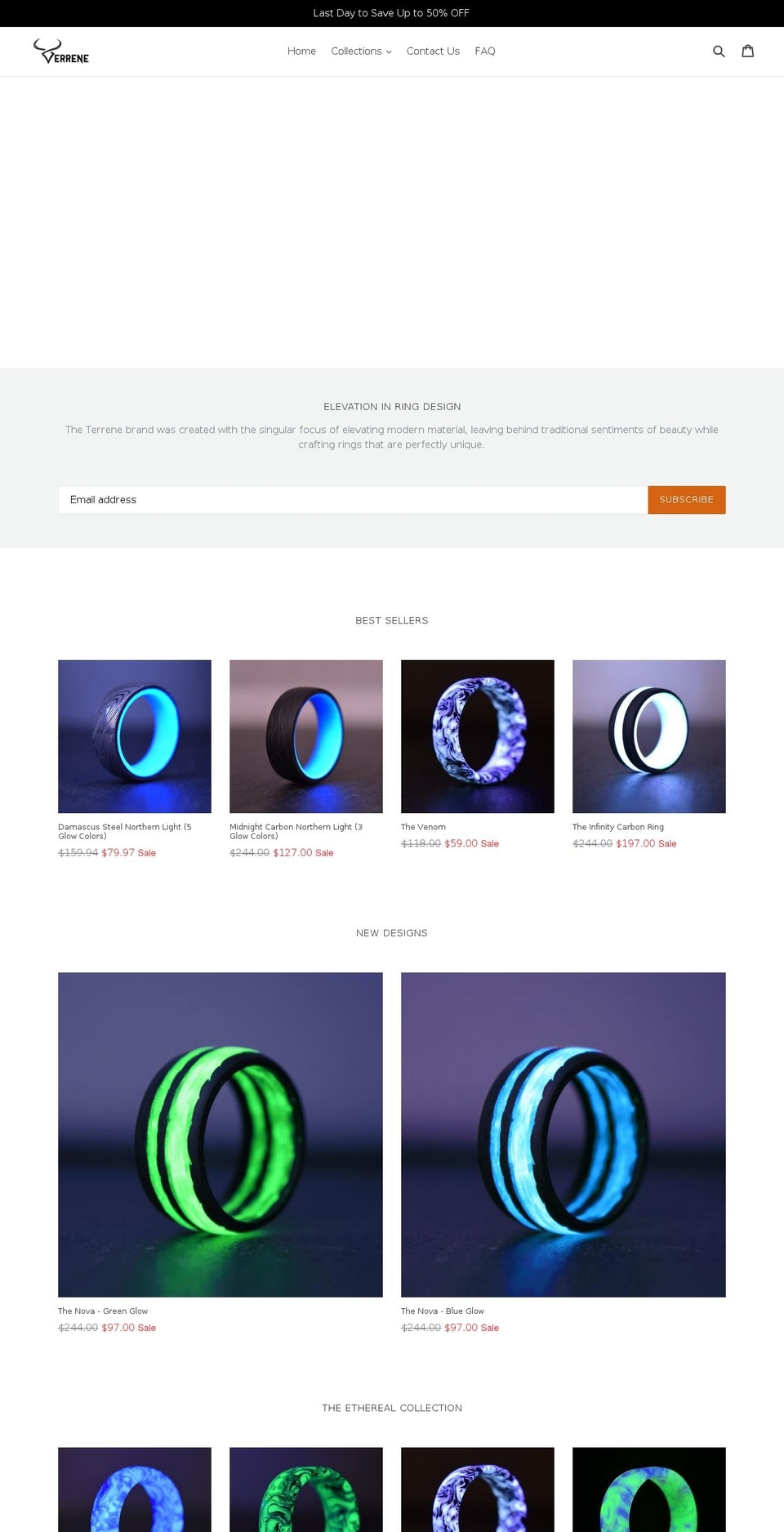 terrenewear.com shopify website screenshot