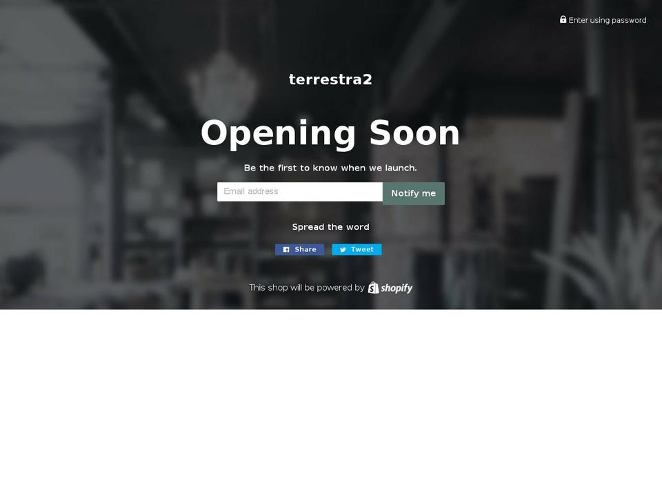 terrestra.net shopify website screenshot