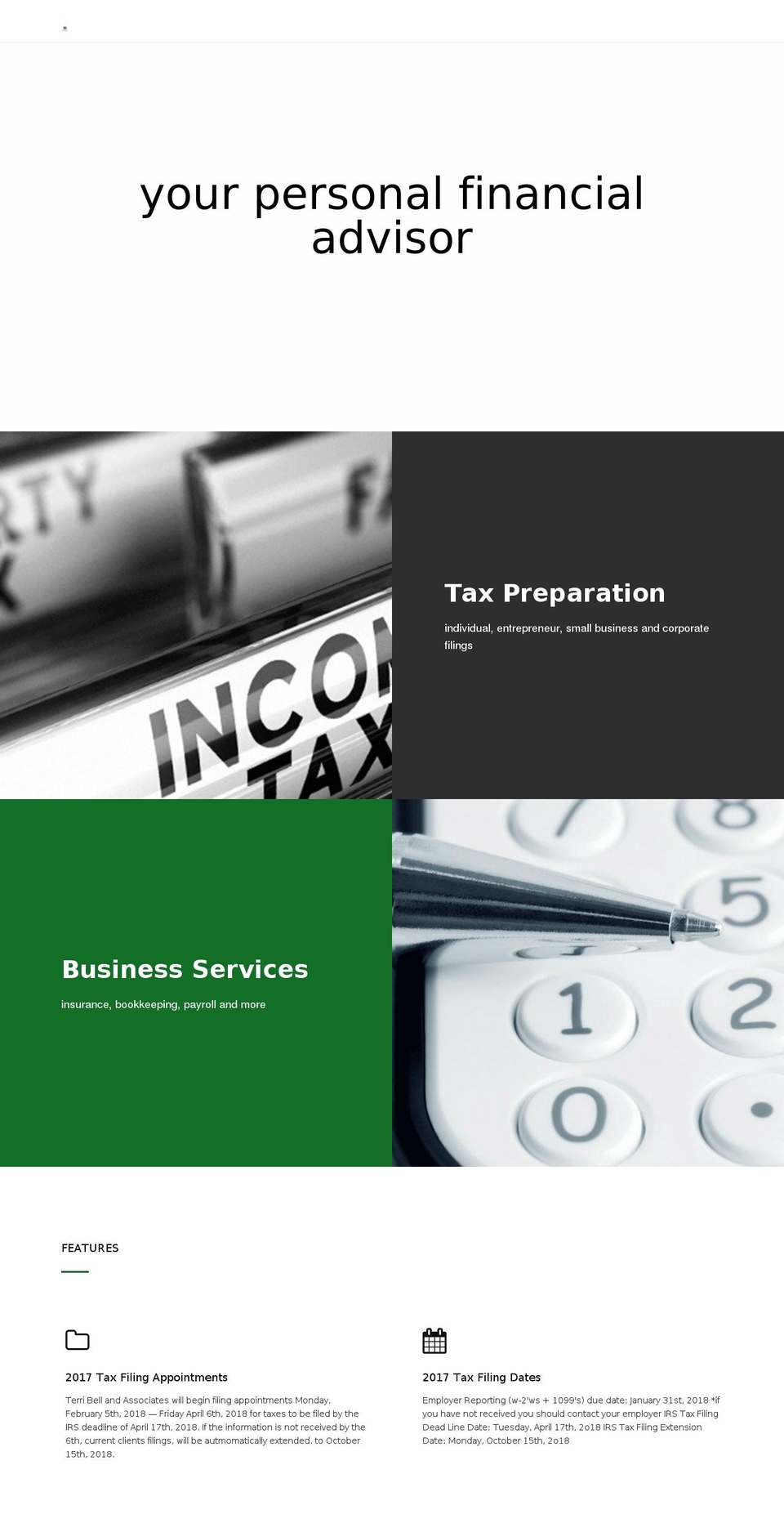 terribellandassociates.com — Shopify storefront screenshot