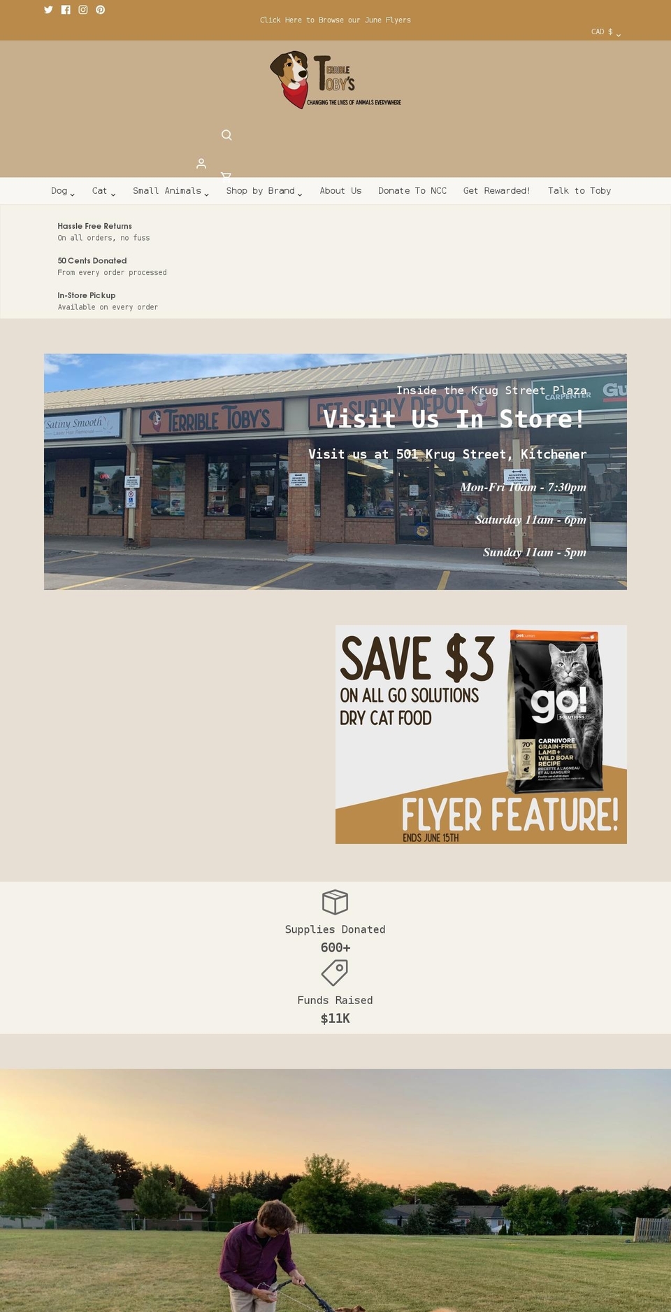 terribletobys.com shopify website screenshot