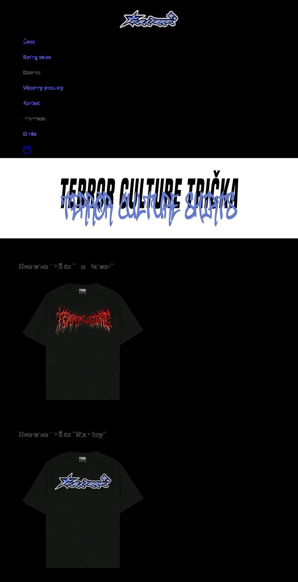 terrorculture.com — Shopify storefront screenshot