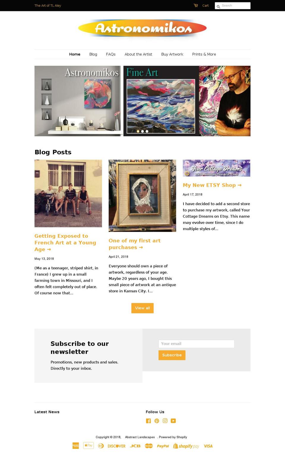 terryaley.com — Shopify storefront screenshot