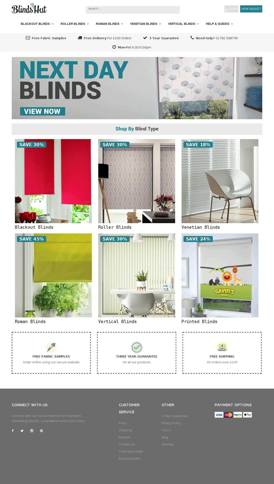 terrysblinds.co.uk shopify website screenshot