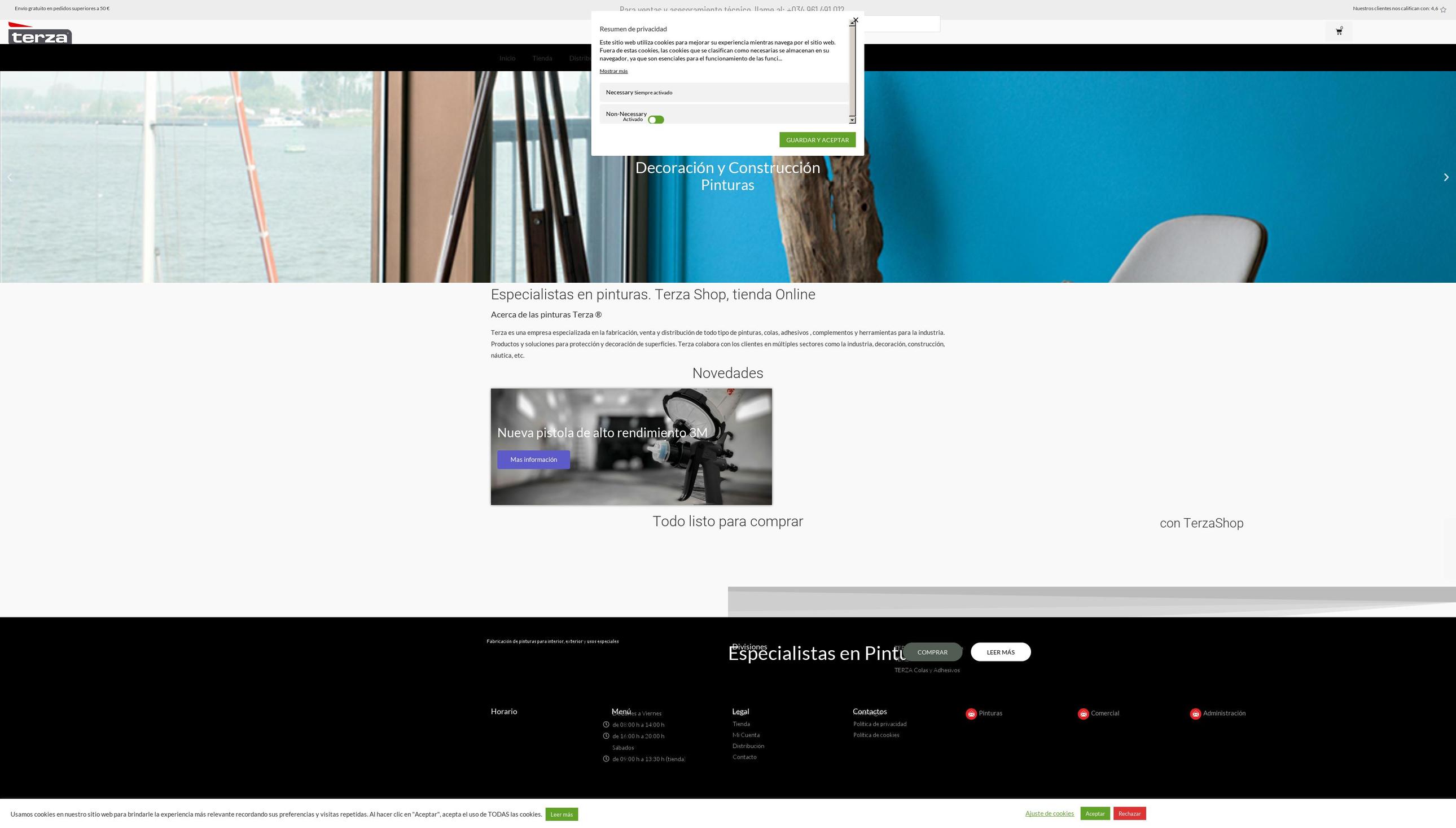 terzashop.com — Shopify storefront screenshot