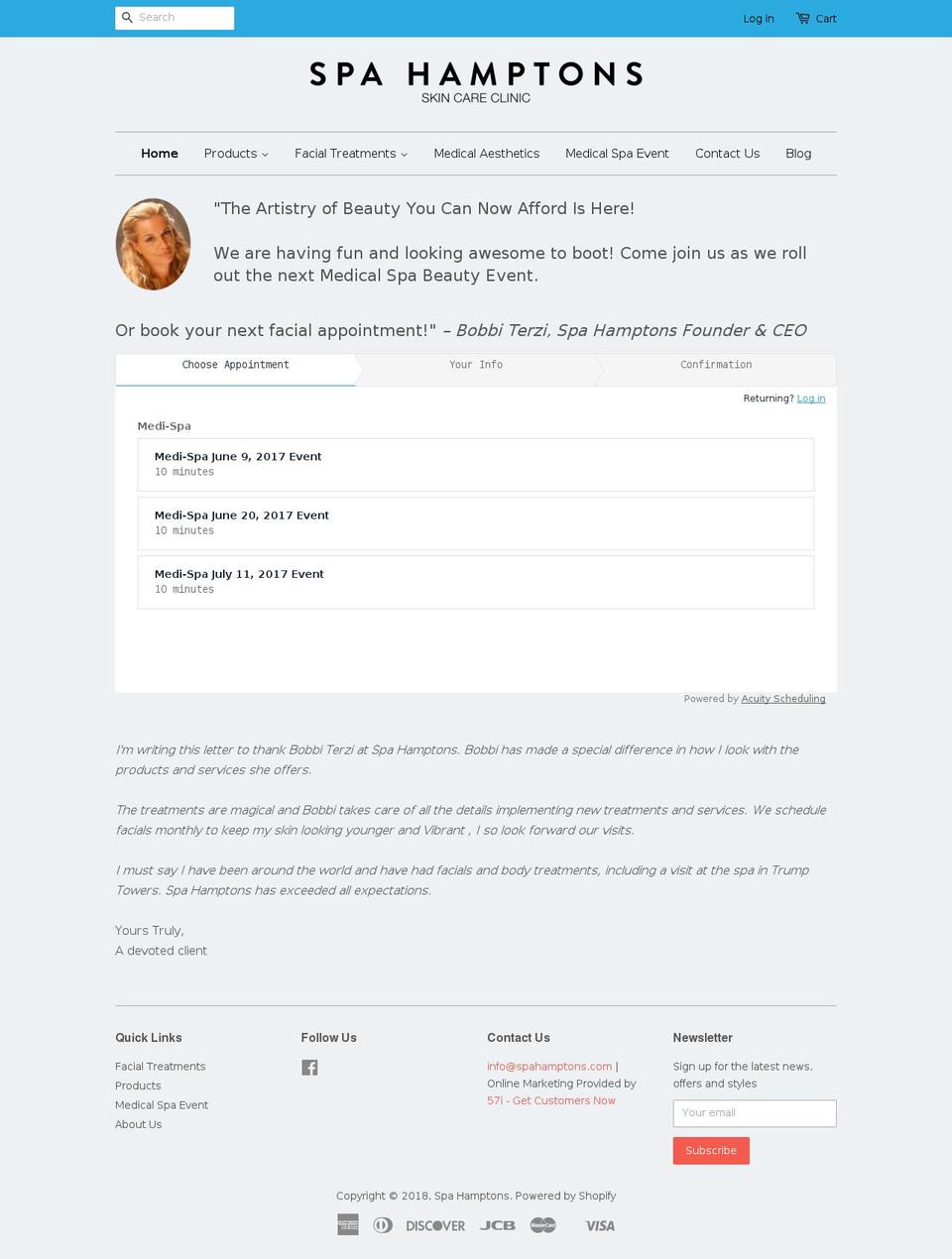 terziskincare.com — Shopify storefront screenshot