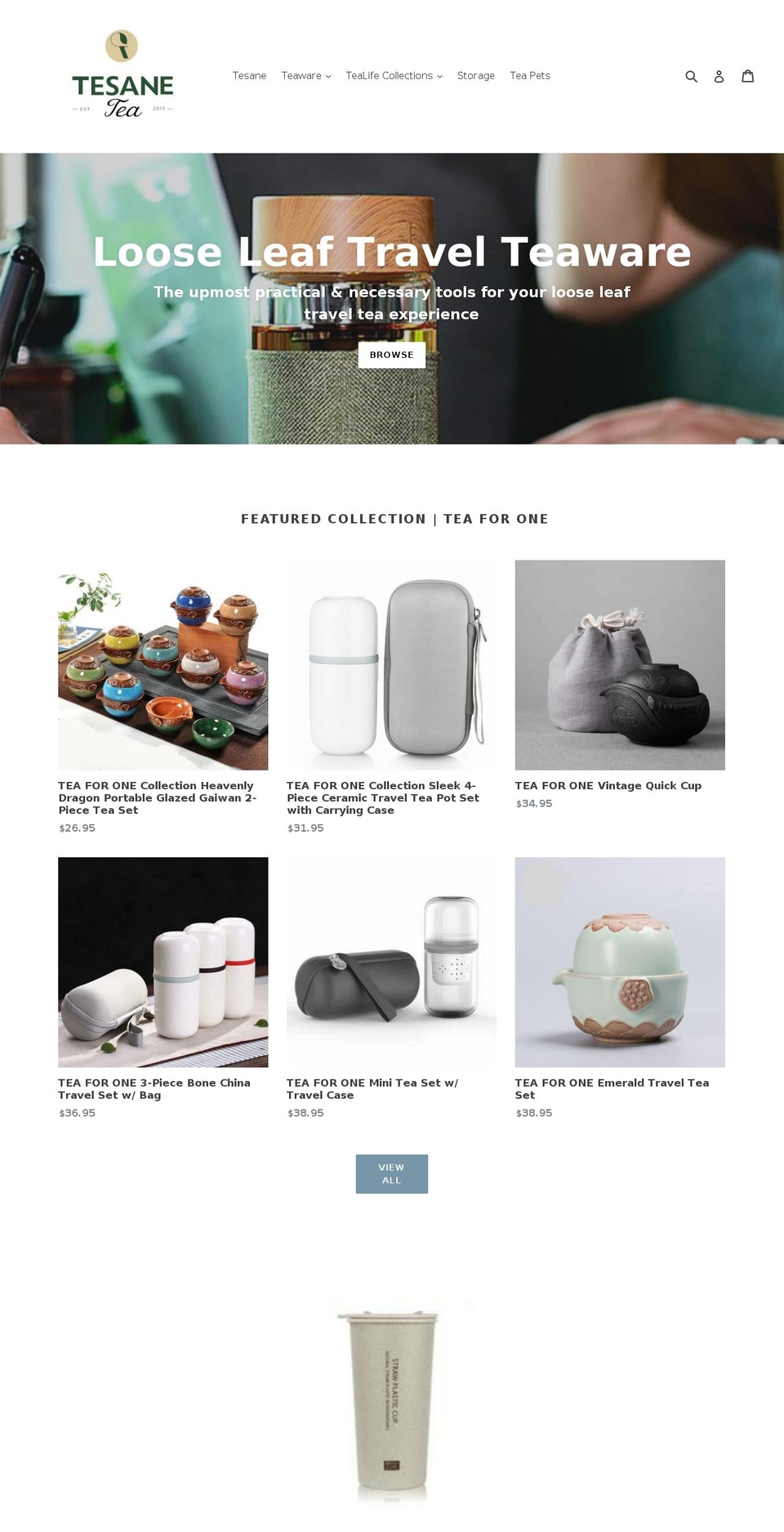 tesanetea.com — Shopify storefront screenshot