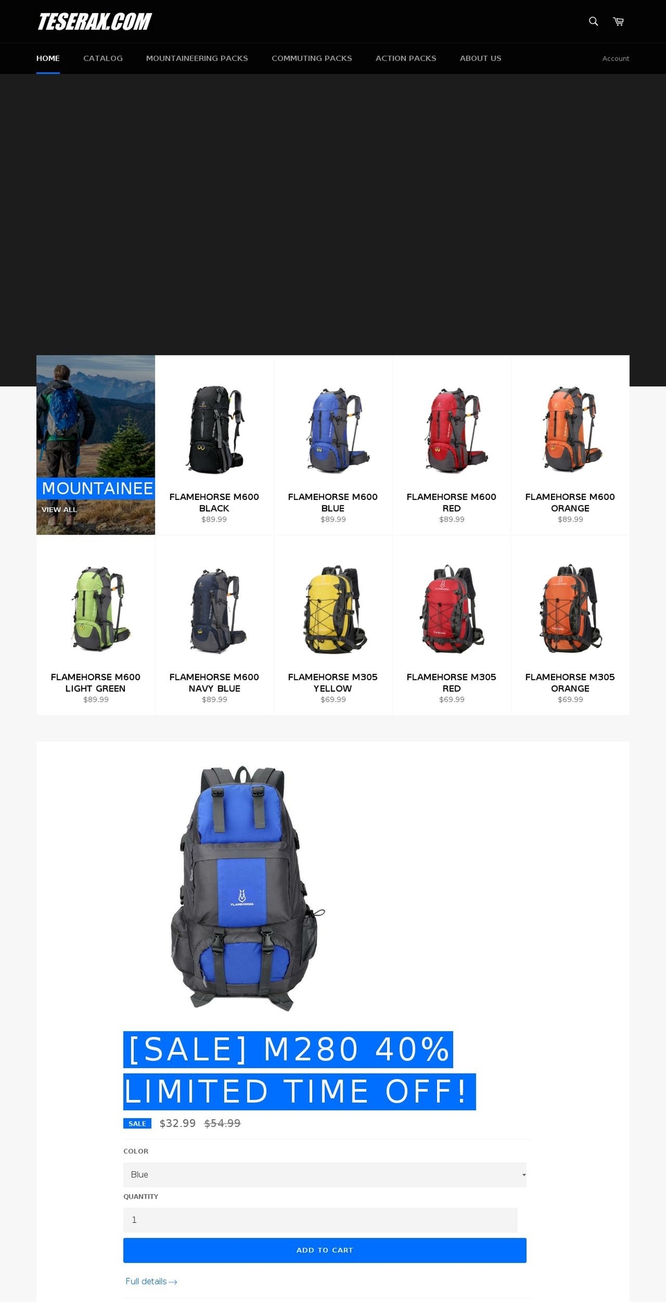 teserax.com — Shopify storefront screenshot