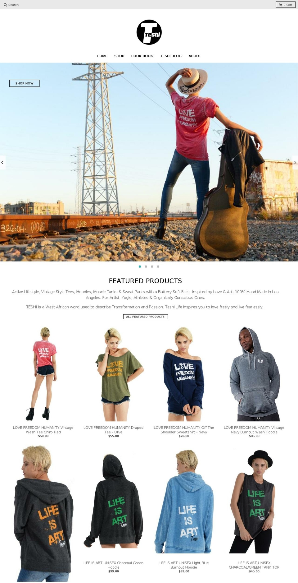 teshilife.com shopify website screenshot