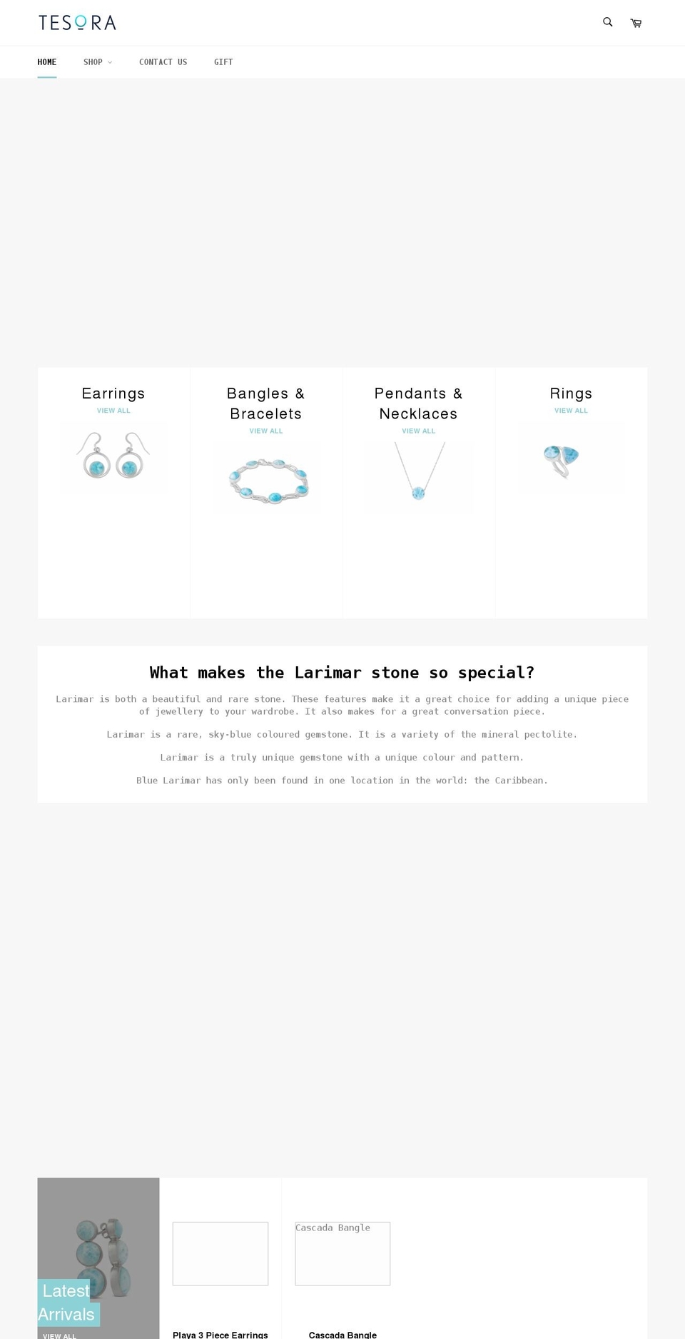 tesora.co.nz shopify website screenshot