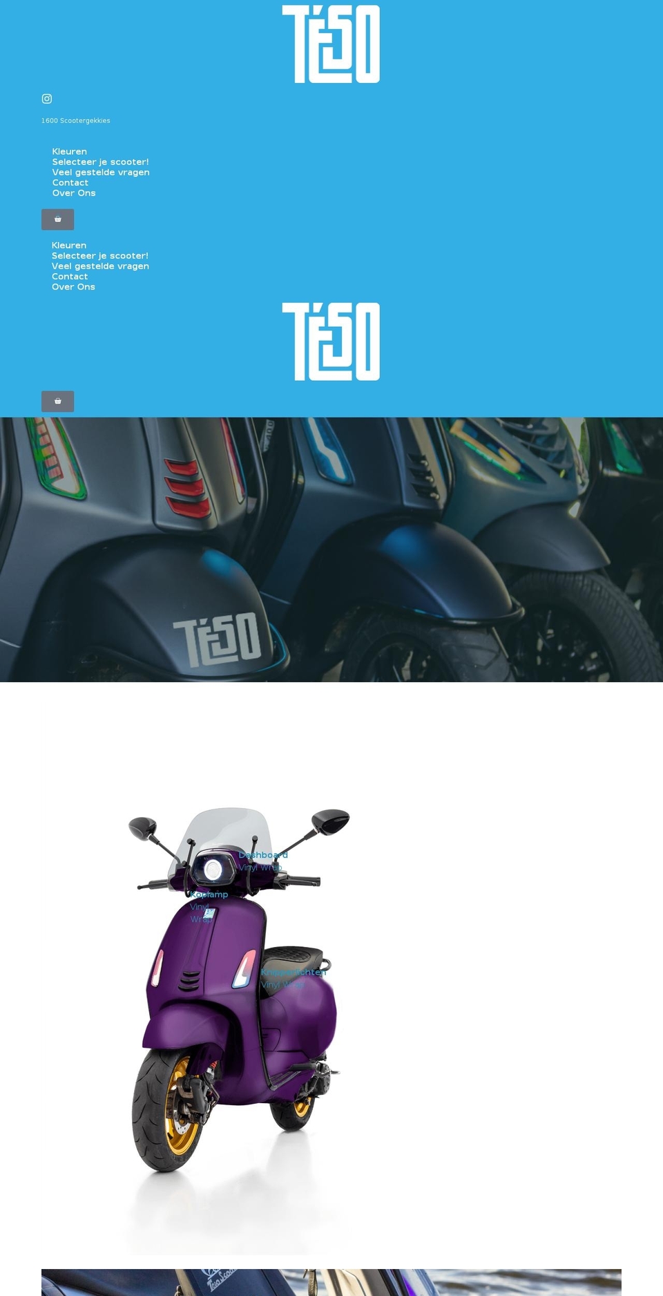 tesoscooter.com shopify website screenshot