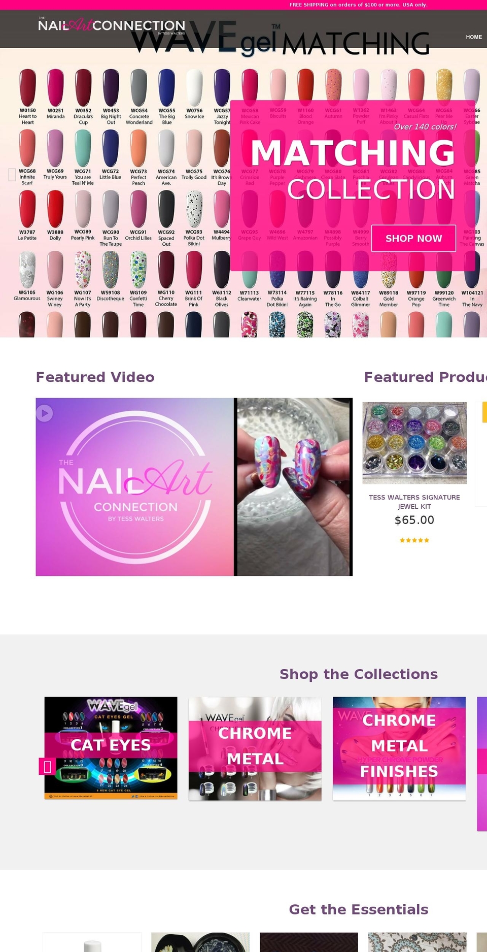tessnails.com — Shopify storefront screenshot