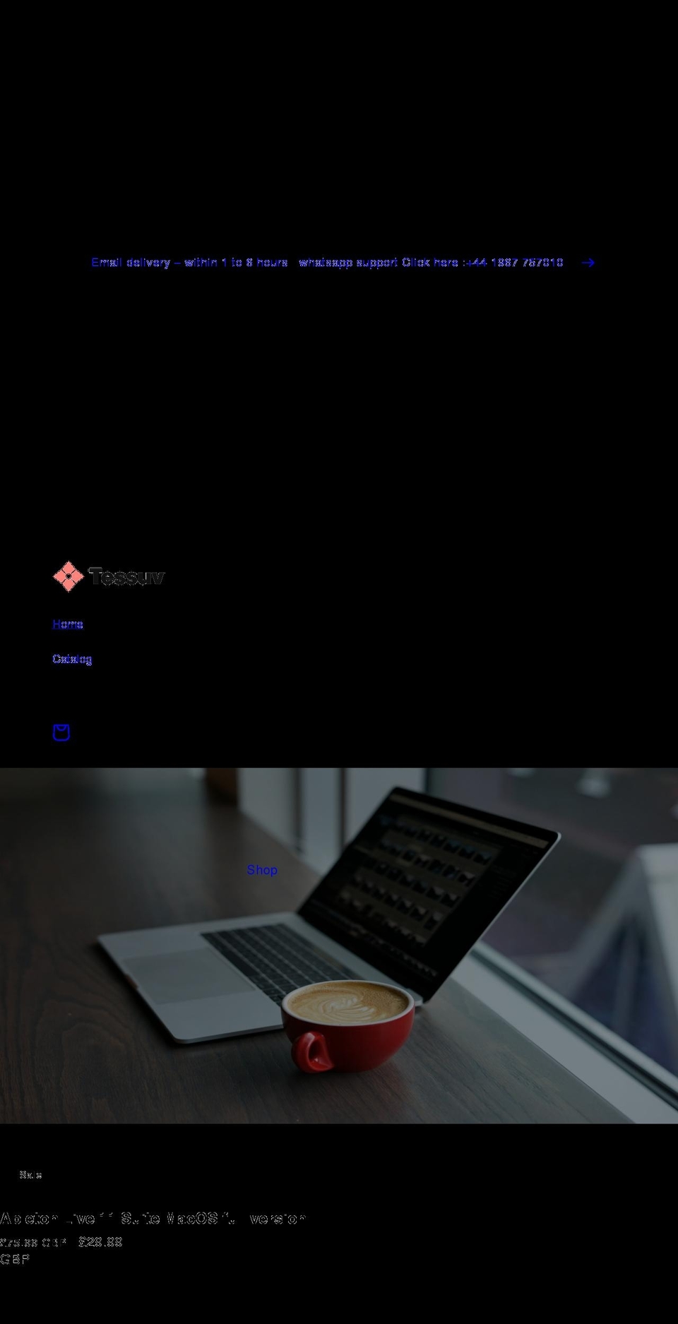 tessuv.com shopify website screenshot