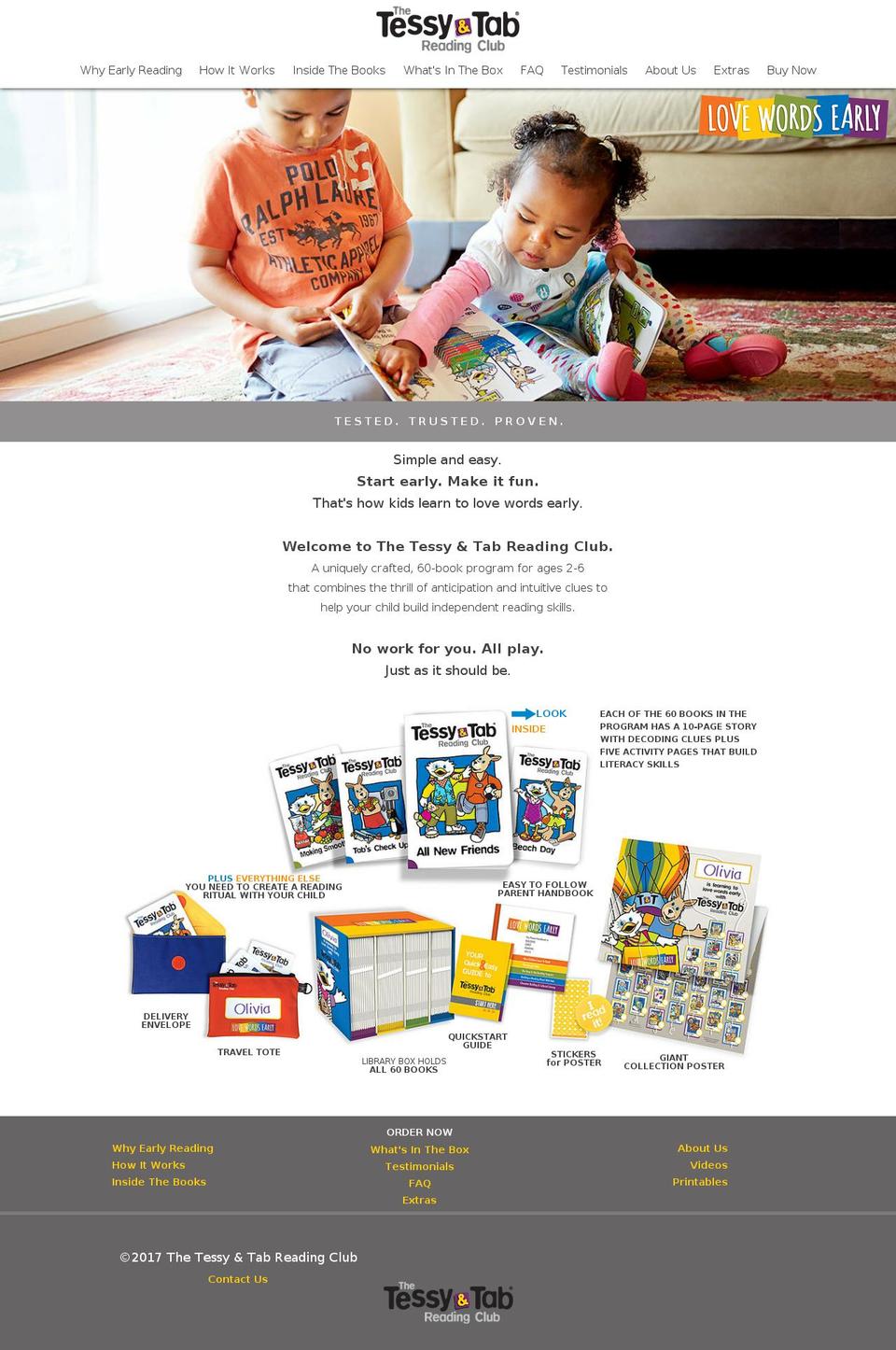 tessyandtab.com shopify website screenshot