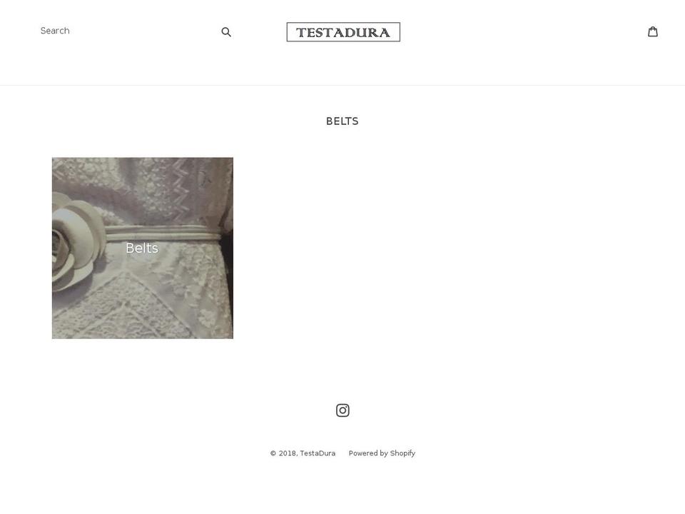 First Shopify theme site example testadura.net