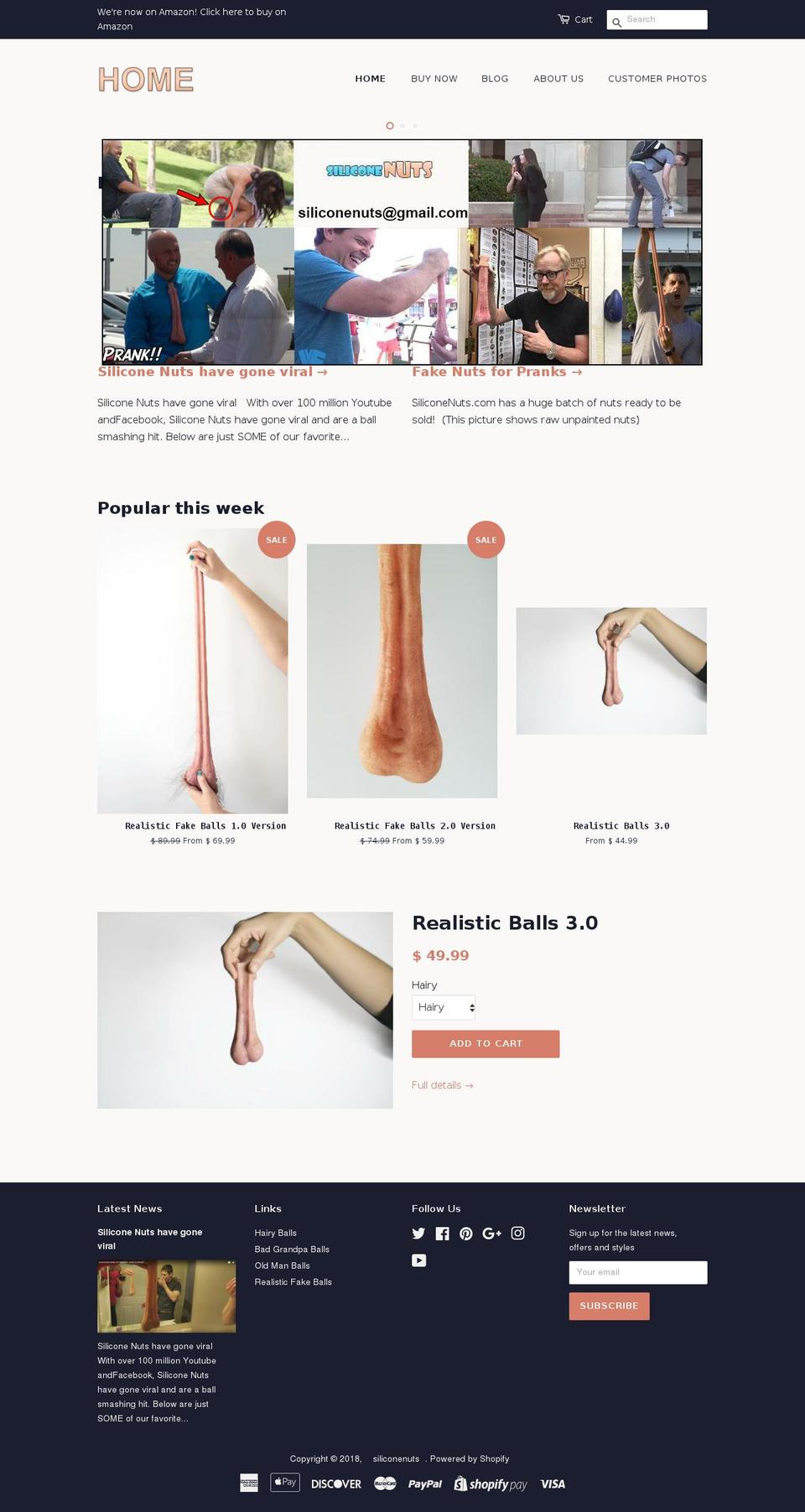 testicles.org shopify website screenshot