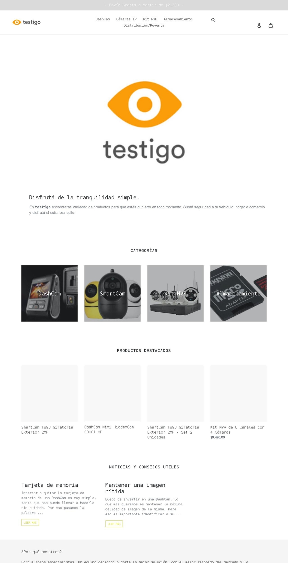 testigouy.com shopify website screenshot