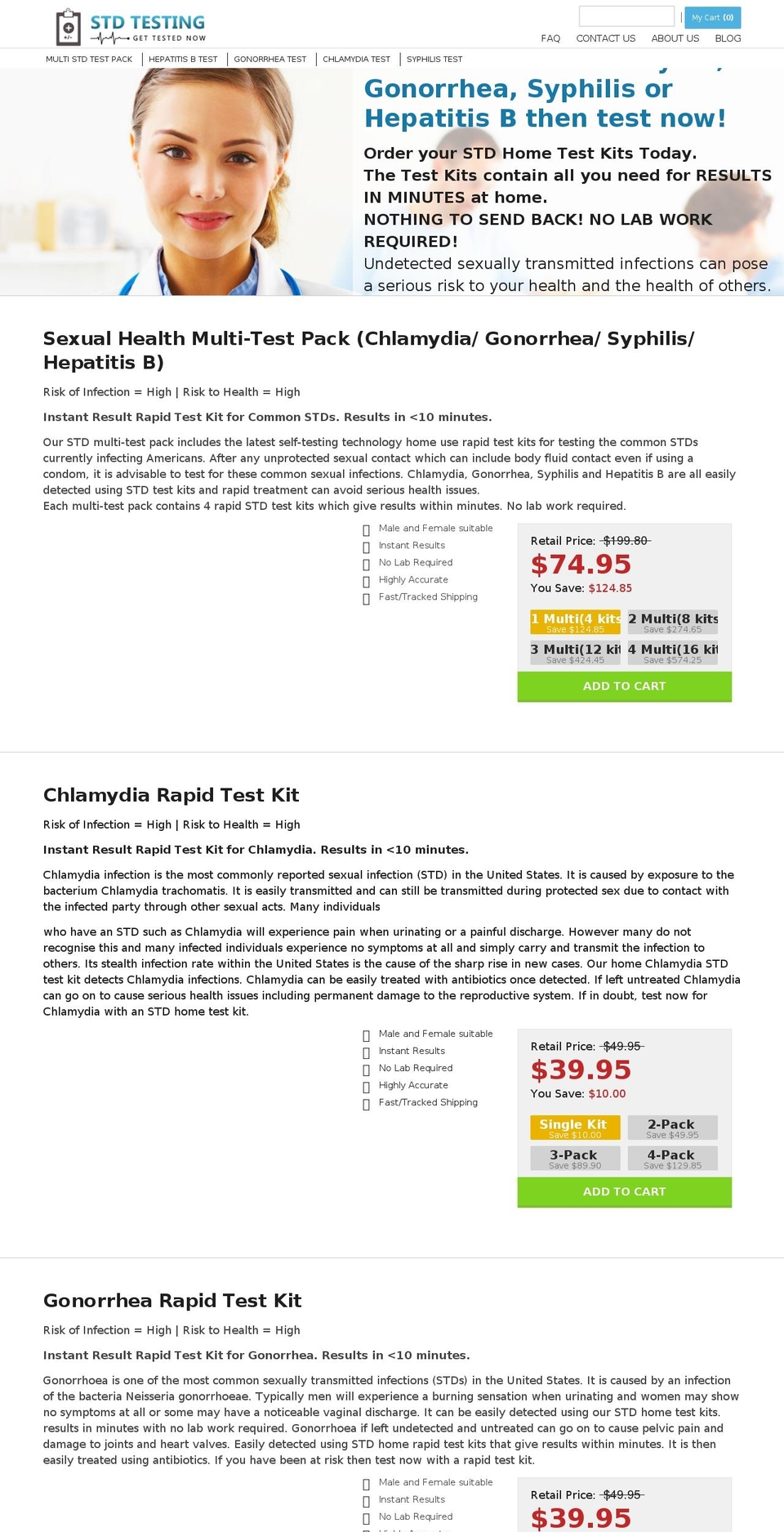 testkitlabs.com — Shopify storefront screenshot