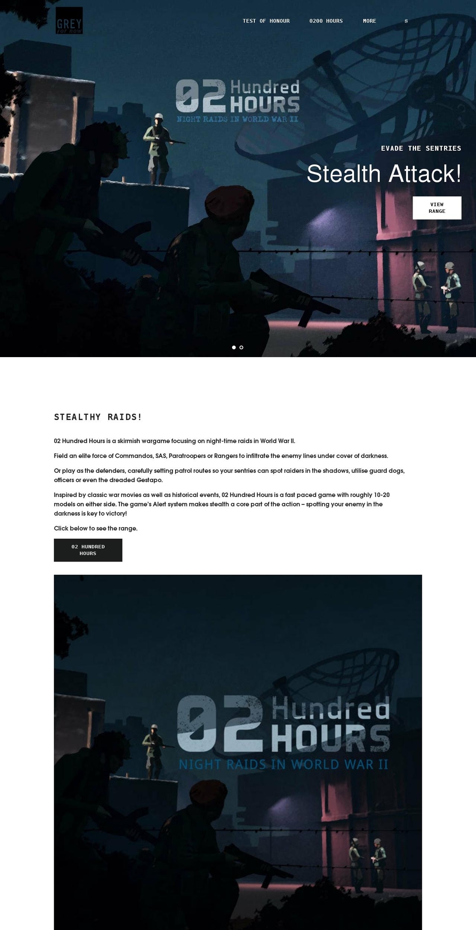 testofhonour.com — Shopify storefront screenshot