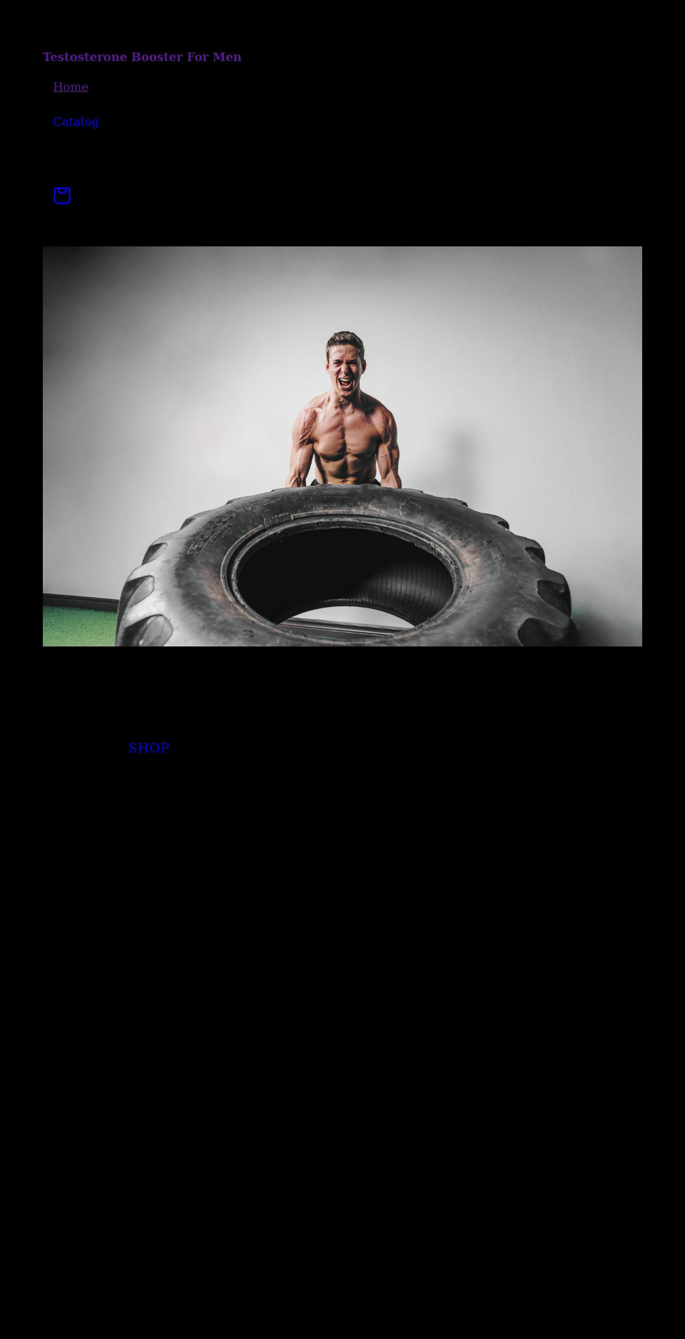 testosteroneboosterformen.com shopify website screenshot