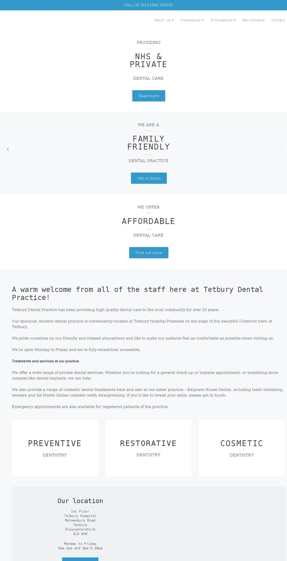 tetburydentalpractice.co.uk shopify website screenshot