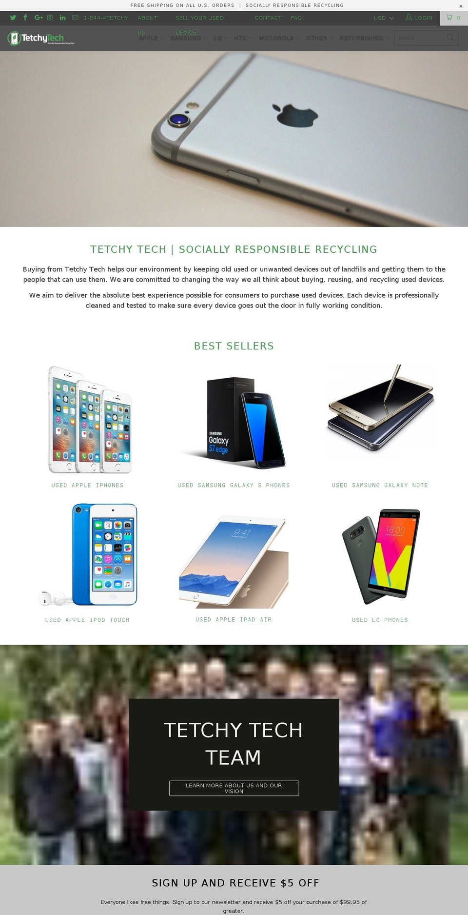 tetchytech.store shopify website screenshot