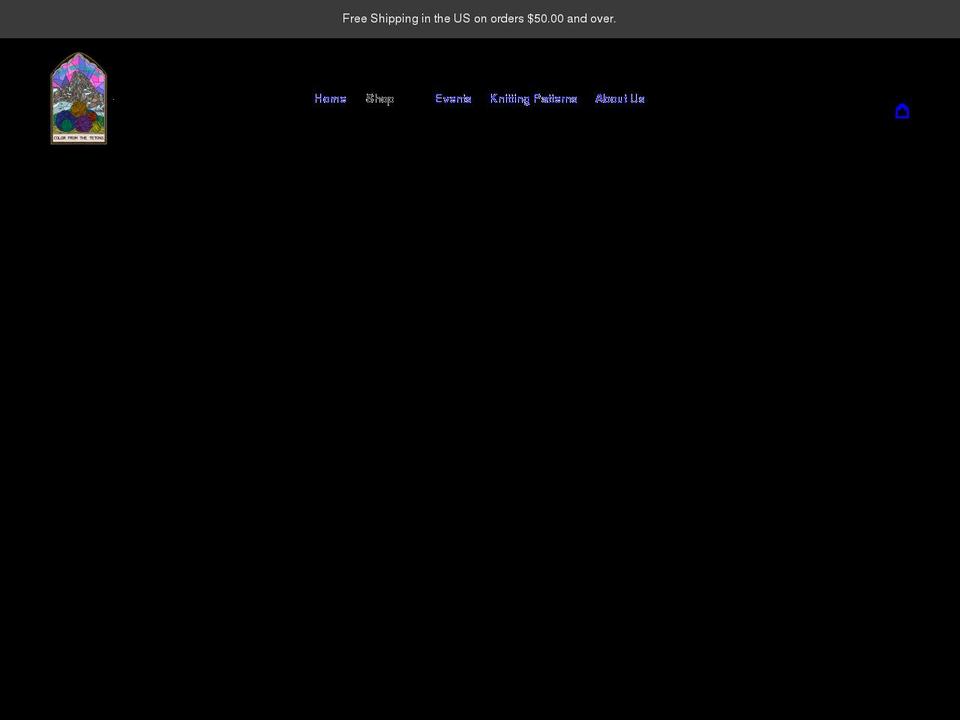 tetonyarn.com shopify website screenshot