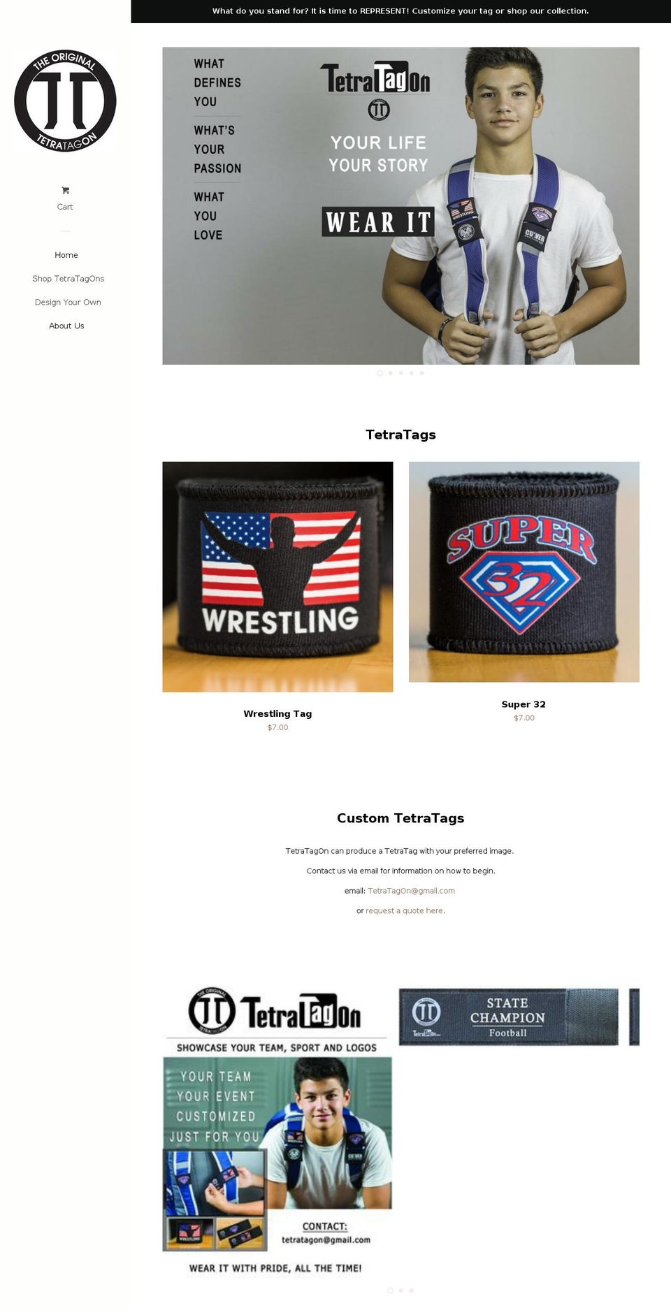 tetratagon.com — Shopify storefront screenshot
