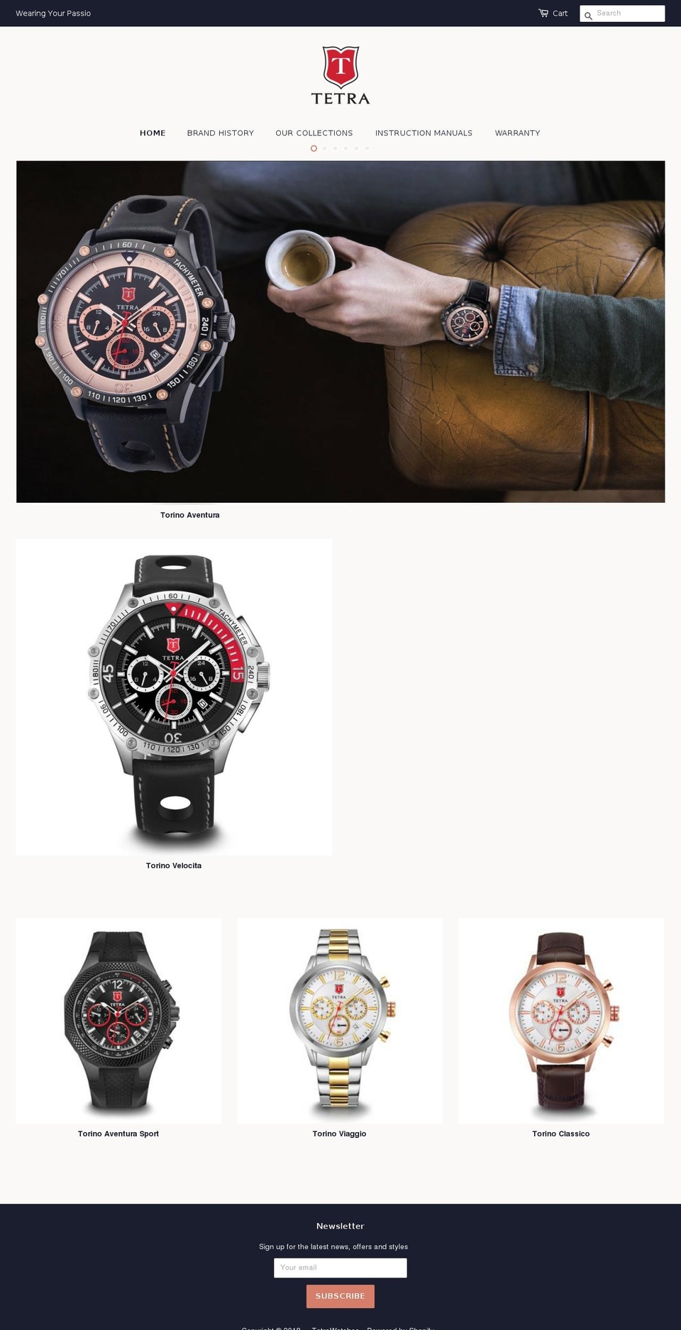 tetrawatches.com — Shopify storefront screenshot