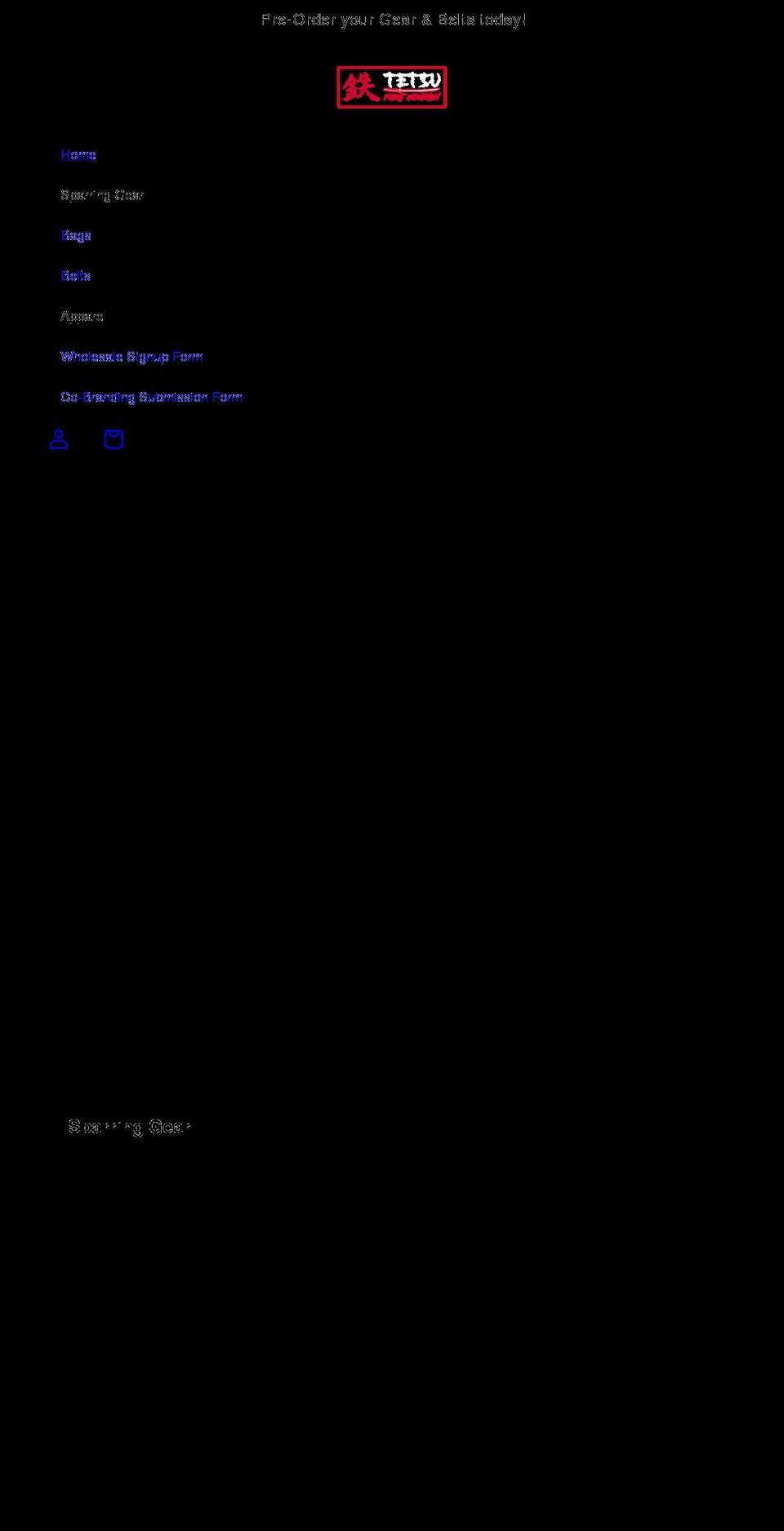 tetsufightcompany.com shopify website screenshot