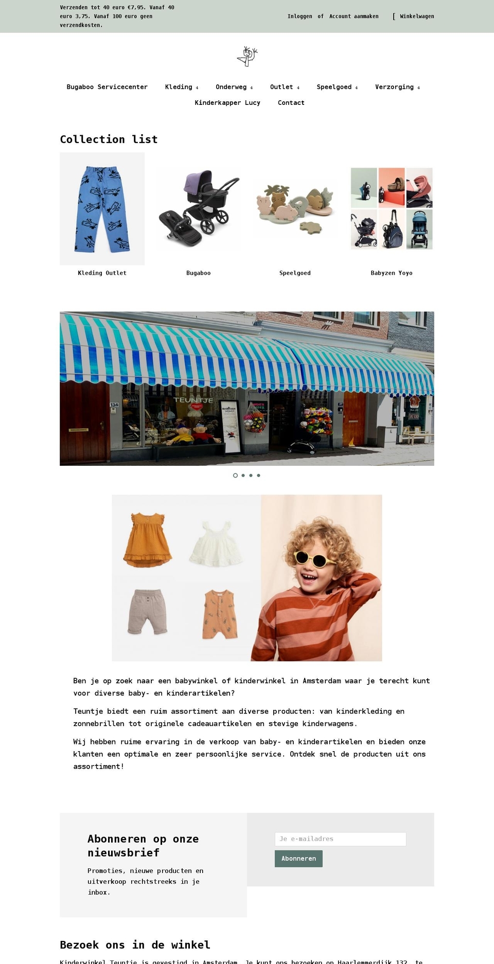 teuntje.nl shopify website screenshot