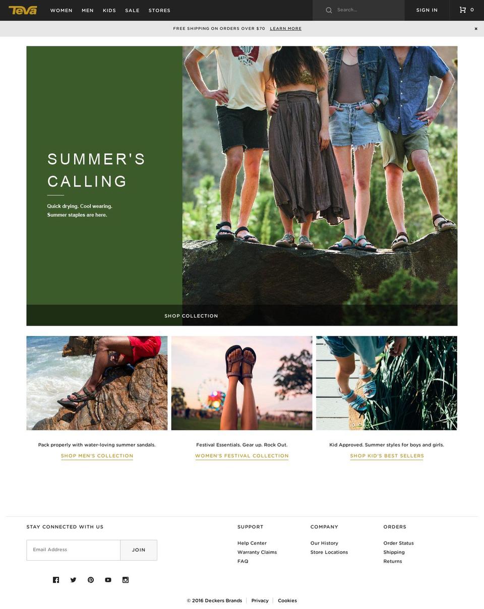 tevaonline.ca shopify website screenshot