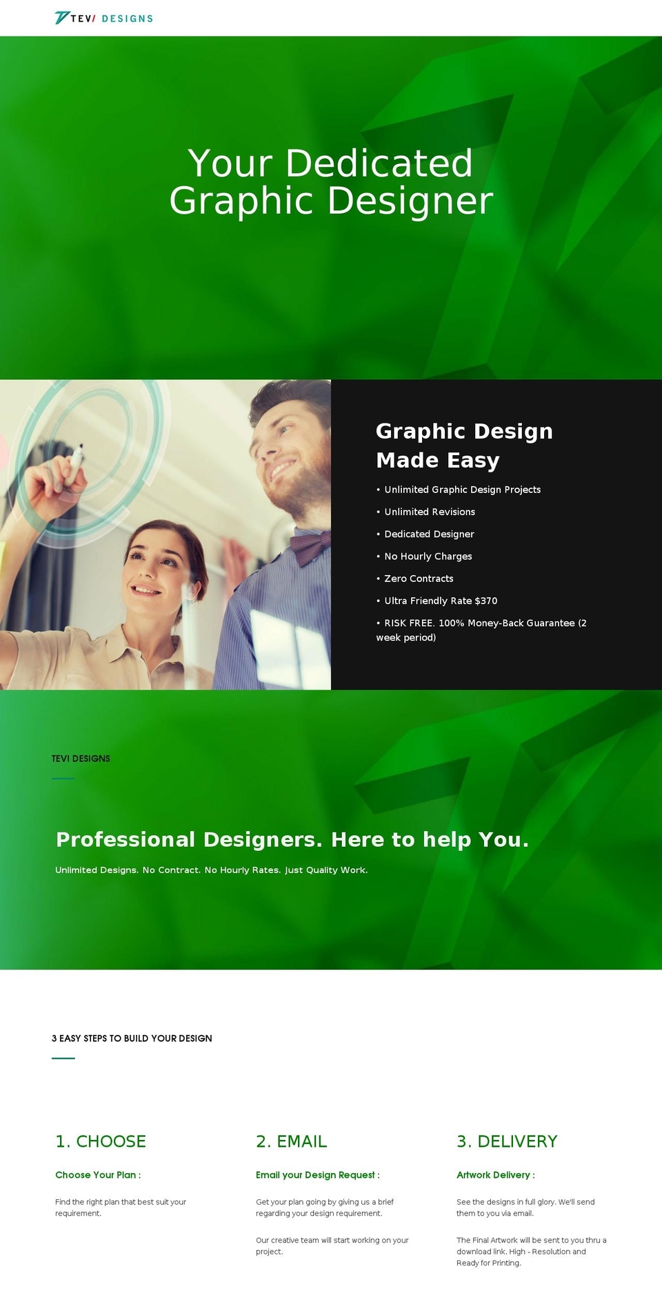 tevidesigns.com — Shopify storefront screenshot