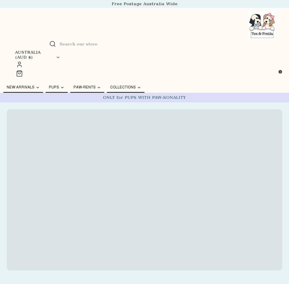 texandfreida.com shopify website screenshot