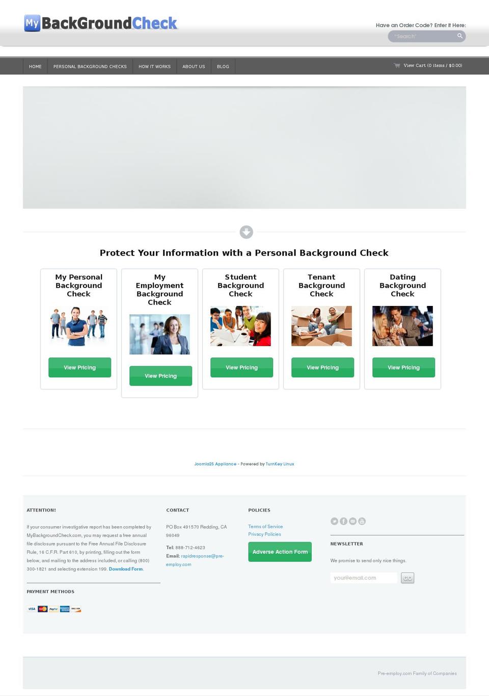 Technophile Shopify theme site example texasbackgroundchecks.com