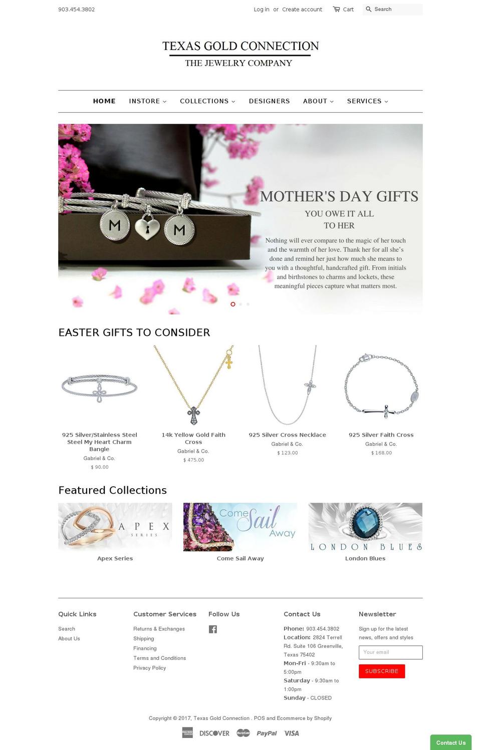 texasgoldconnection.com shopify website screenshot