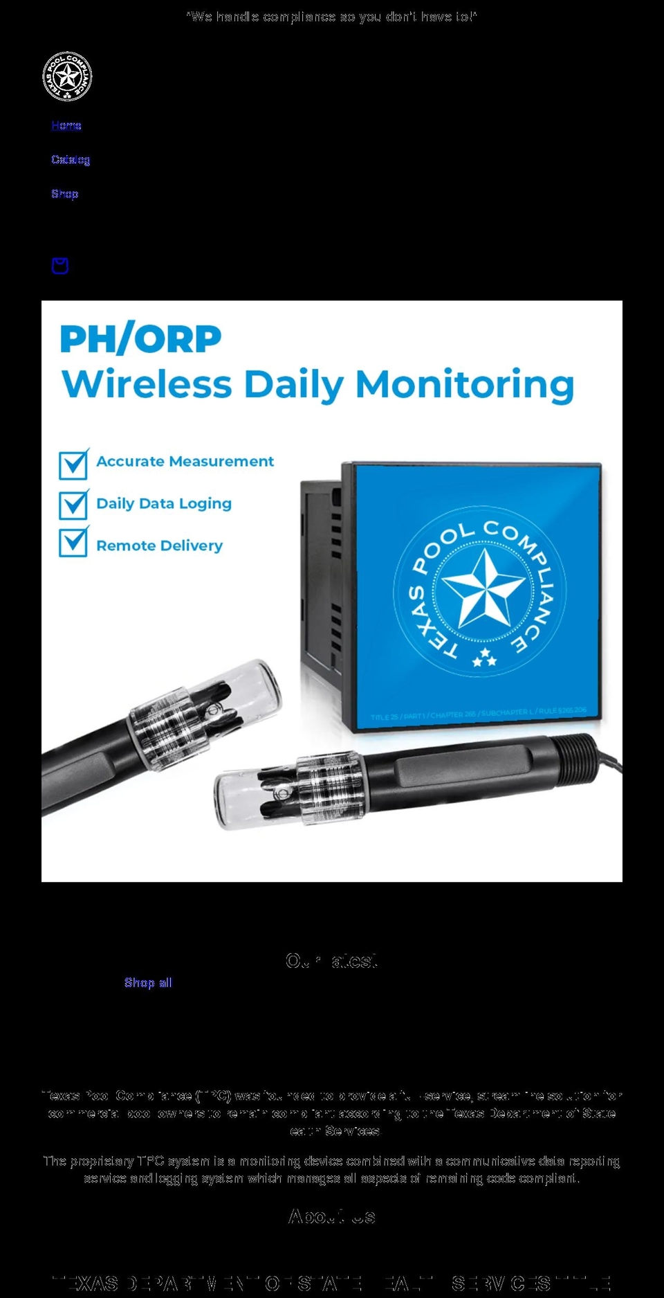 texaspoolcompliance.com shopify website screenshot