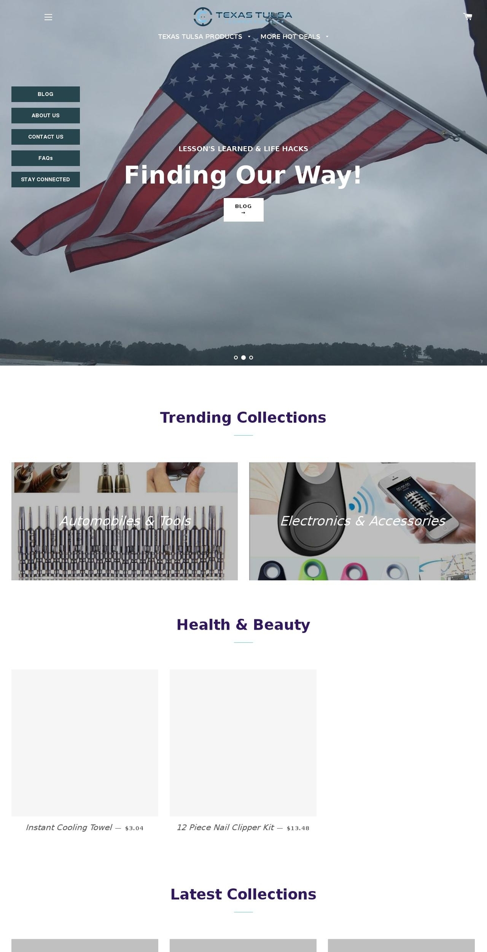 texastulsaconnection.com — Shopify storefront screenshot