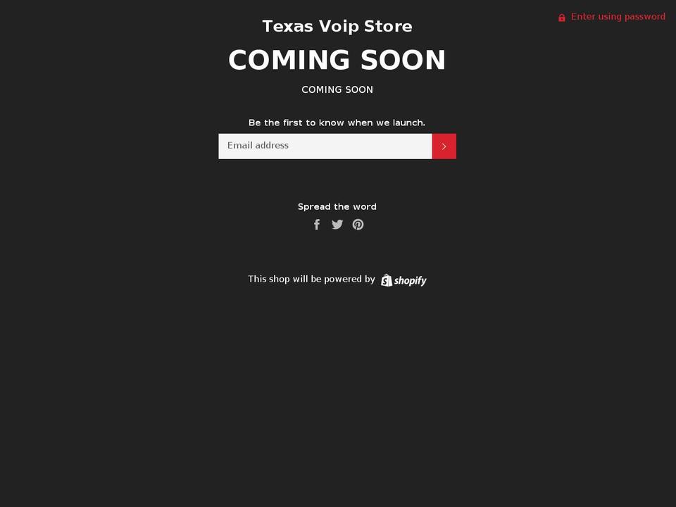 texasvoipstore.com shopify website screenshot