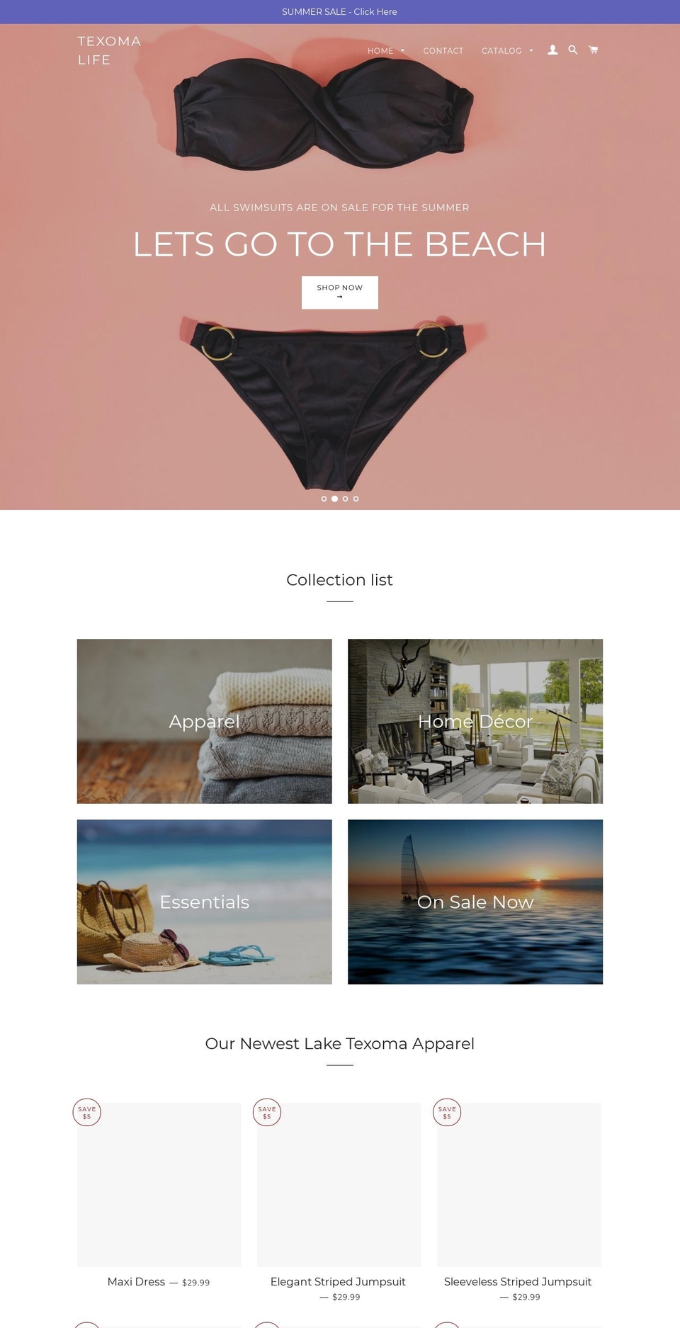 texomalife.com — Shopify storefront screenshot