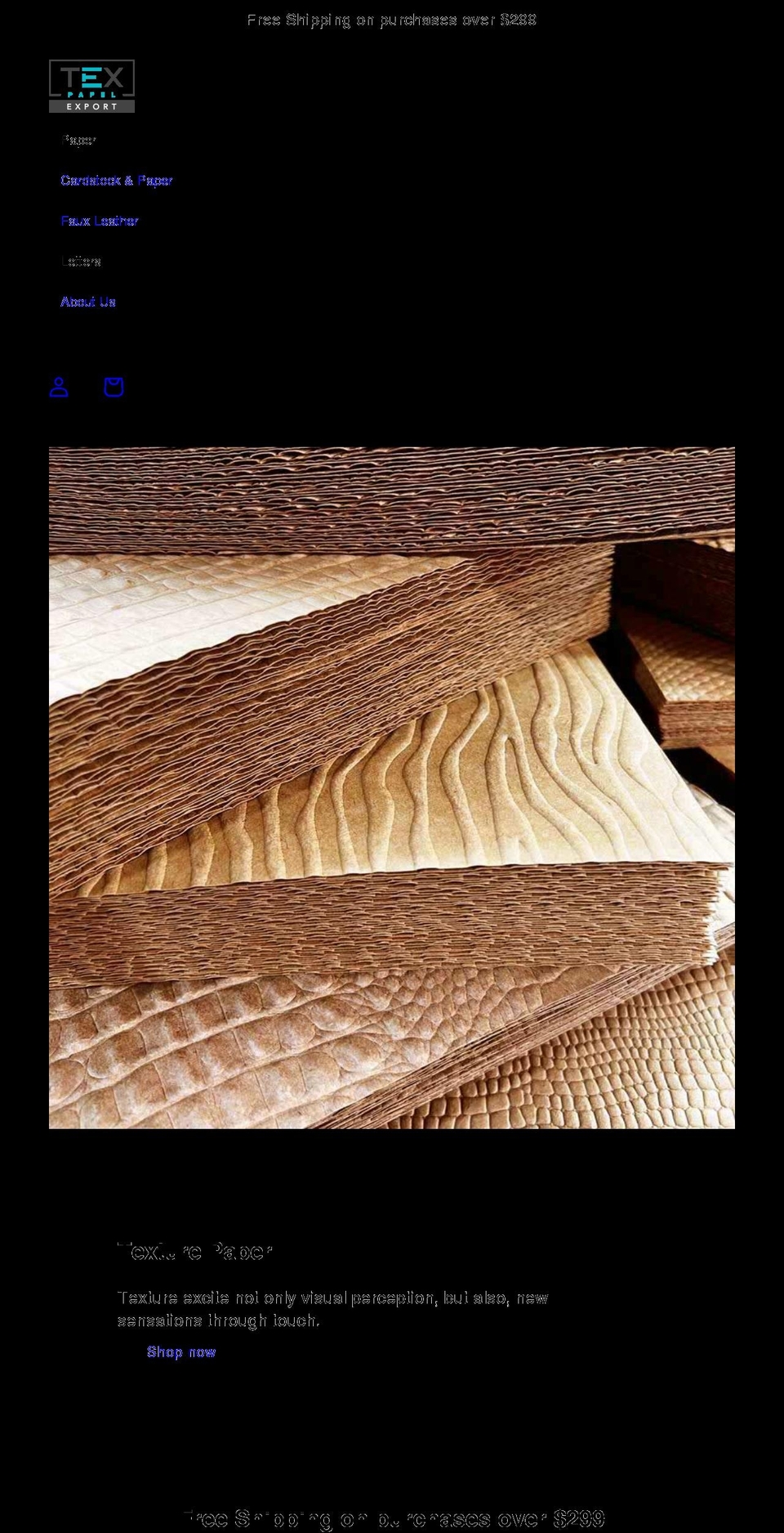 texpapel.net shopify website screenshot