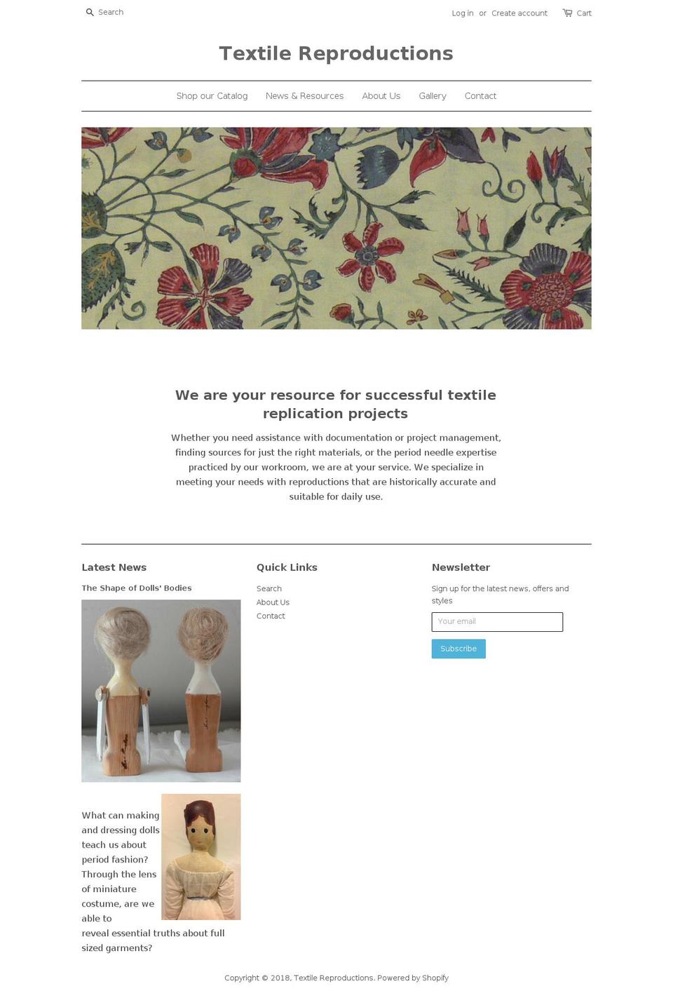 texrepro.com — Shopify storefront screenshot