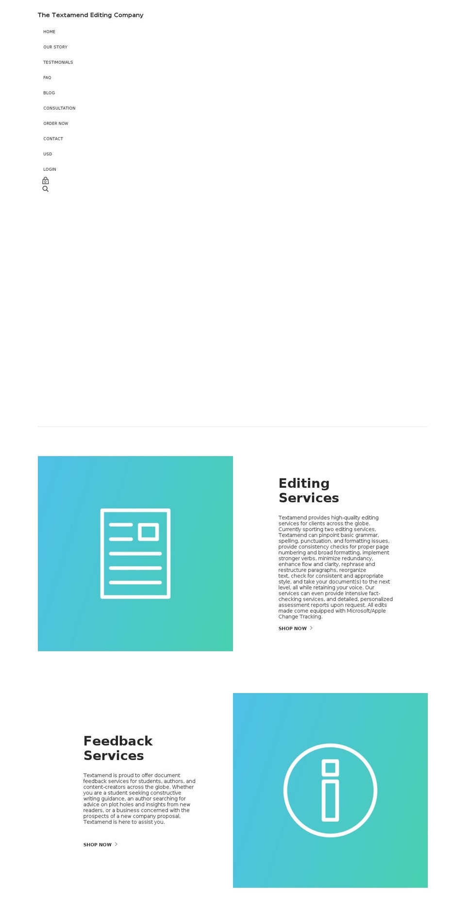 textamend.org shopify website screenshot
