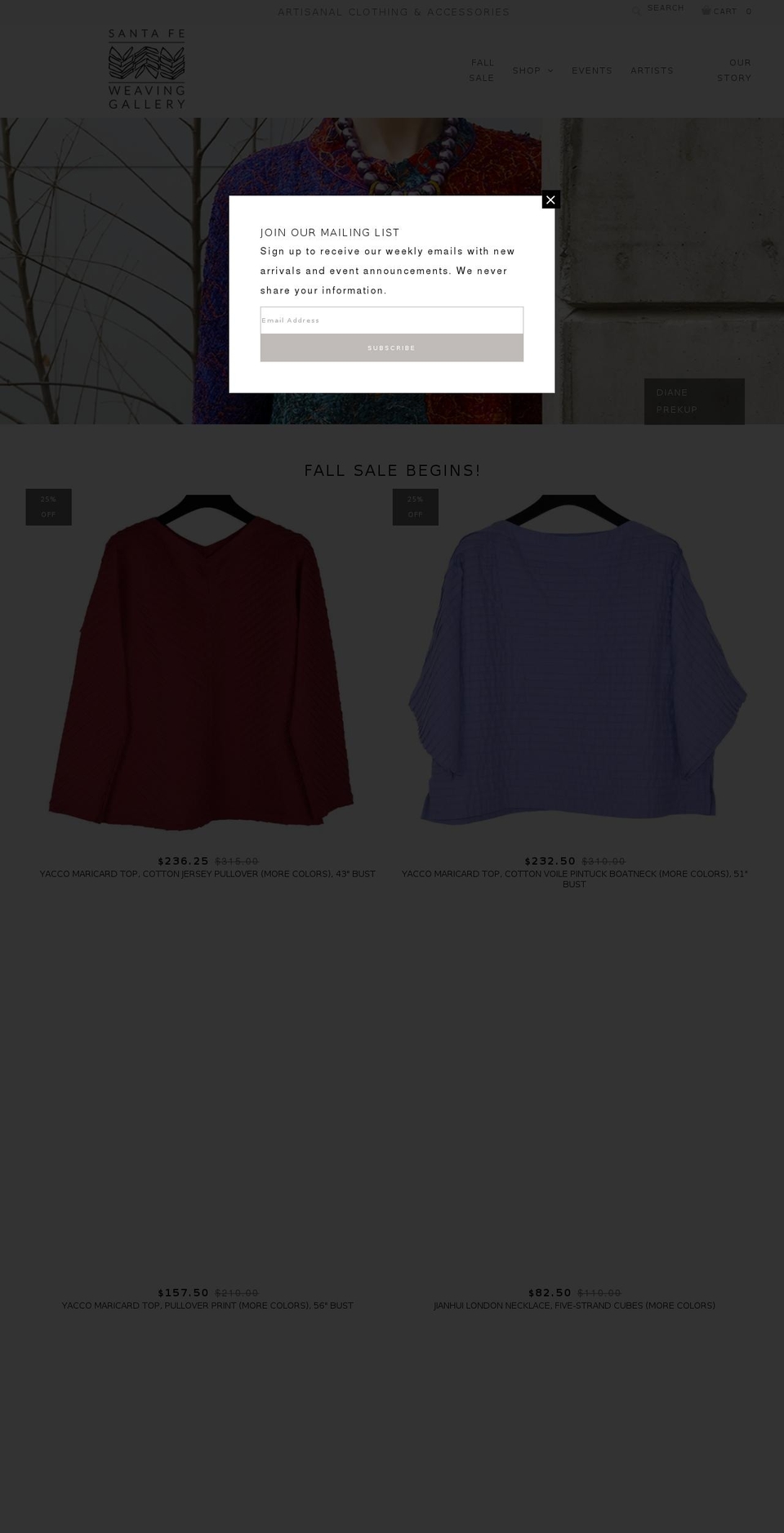 Epic - SFWG Shopify theme site example textileaddiction.com