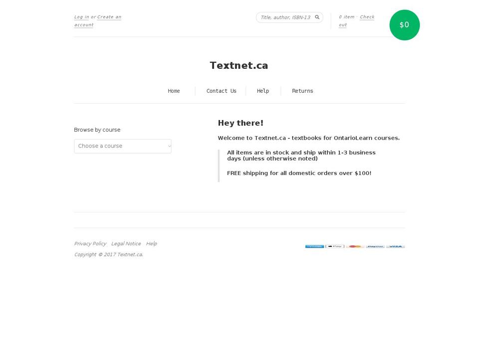 textnet.ca shopify website screenshot