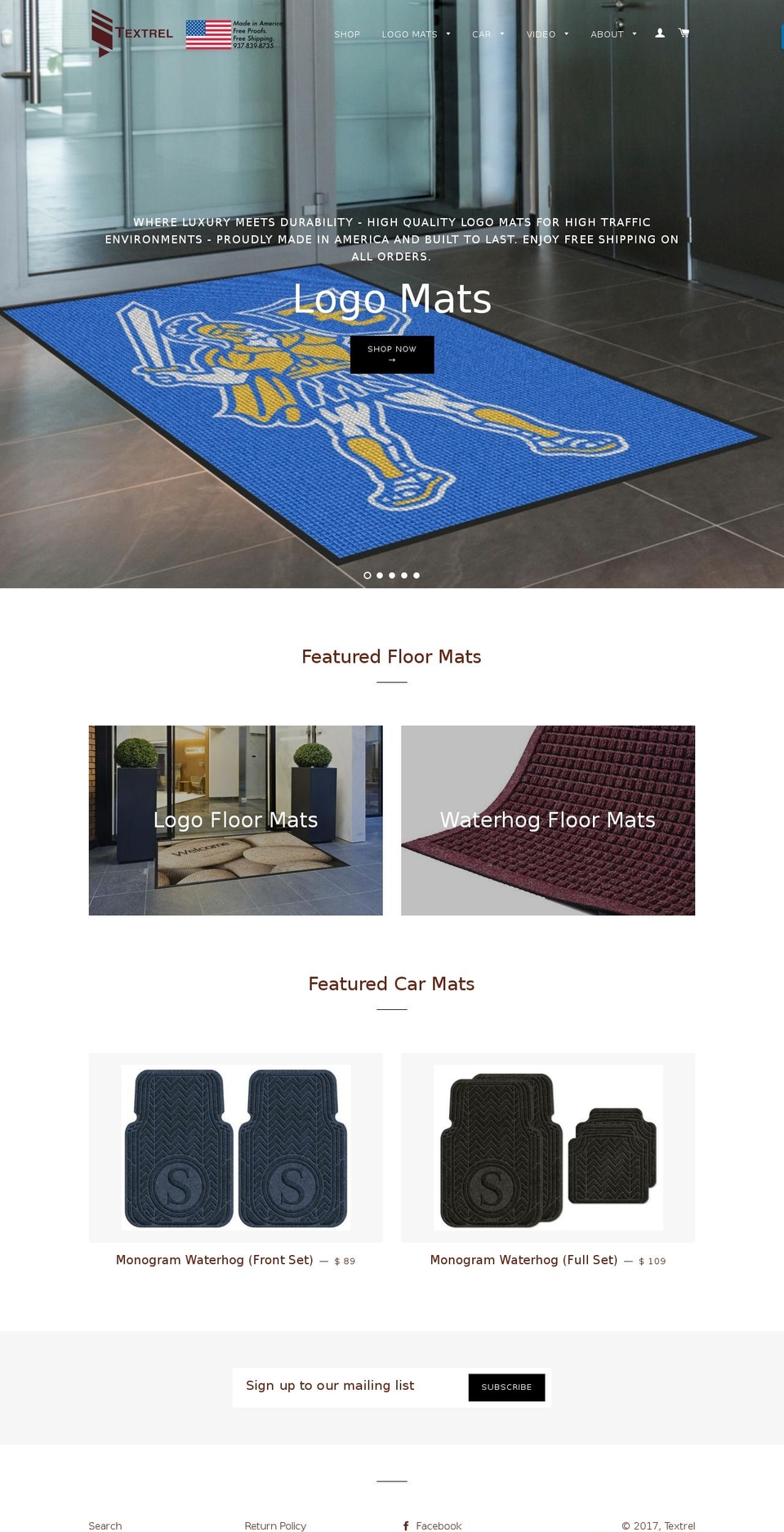 textrel.com shopify website screenshot