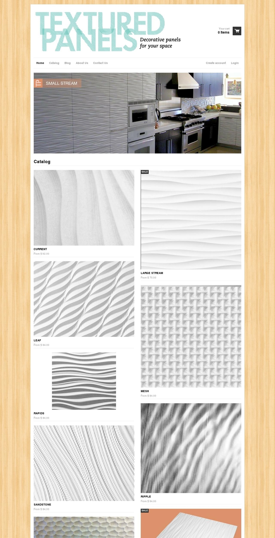 texturedpanels.com shopify website screenshot
